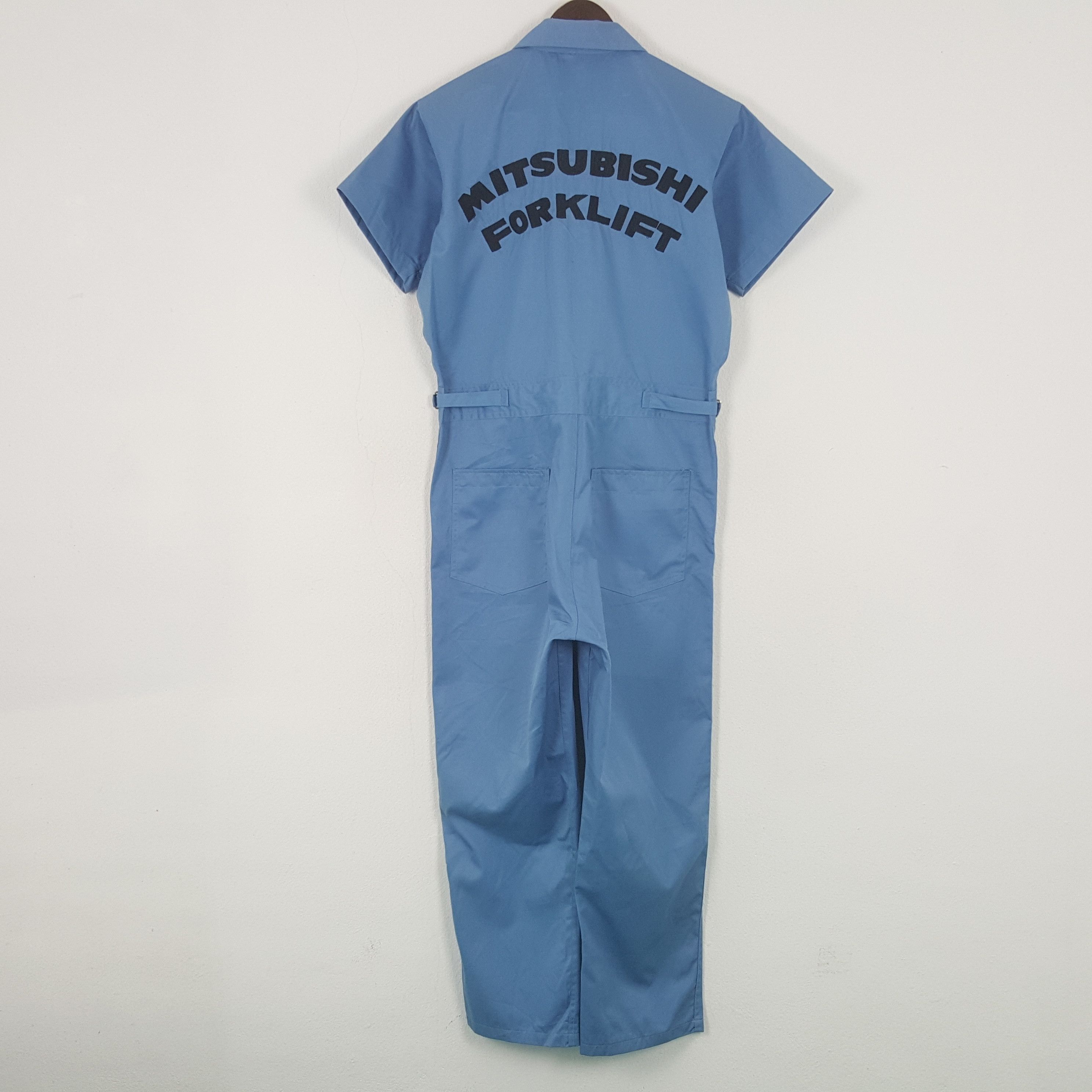 Vintage Mitsubishi Forklift Shot Sleeve Coverall Jacket