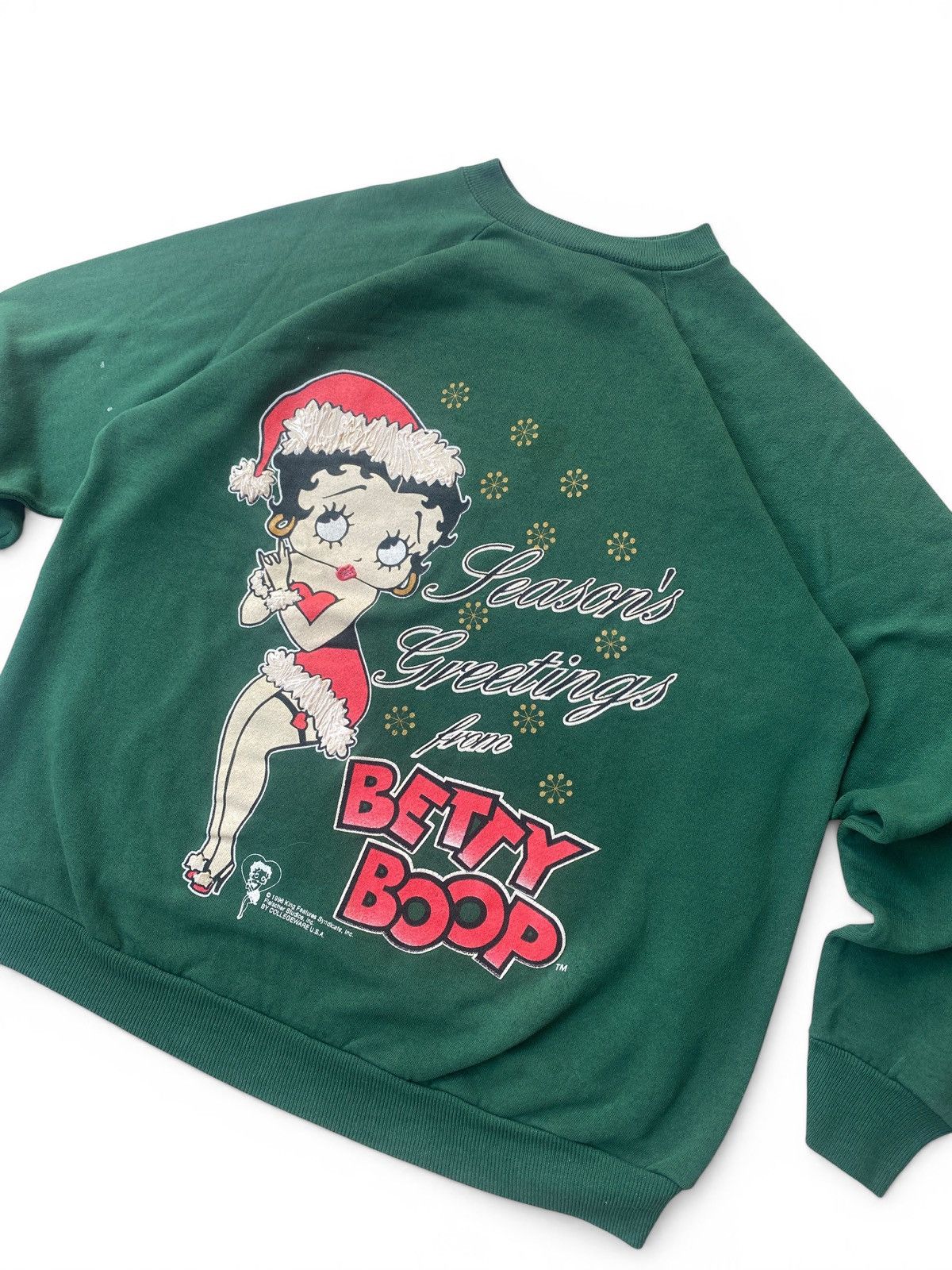 Vintage Vintage Betty Boop Christmas Crewneck Sweatshirt 90s Size US L / EU 52-54 / 3 - 3 Thumbnail