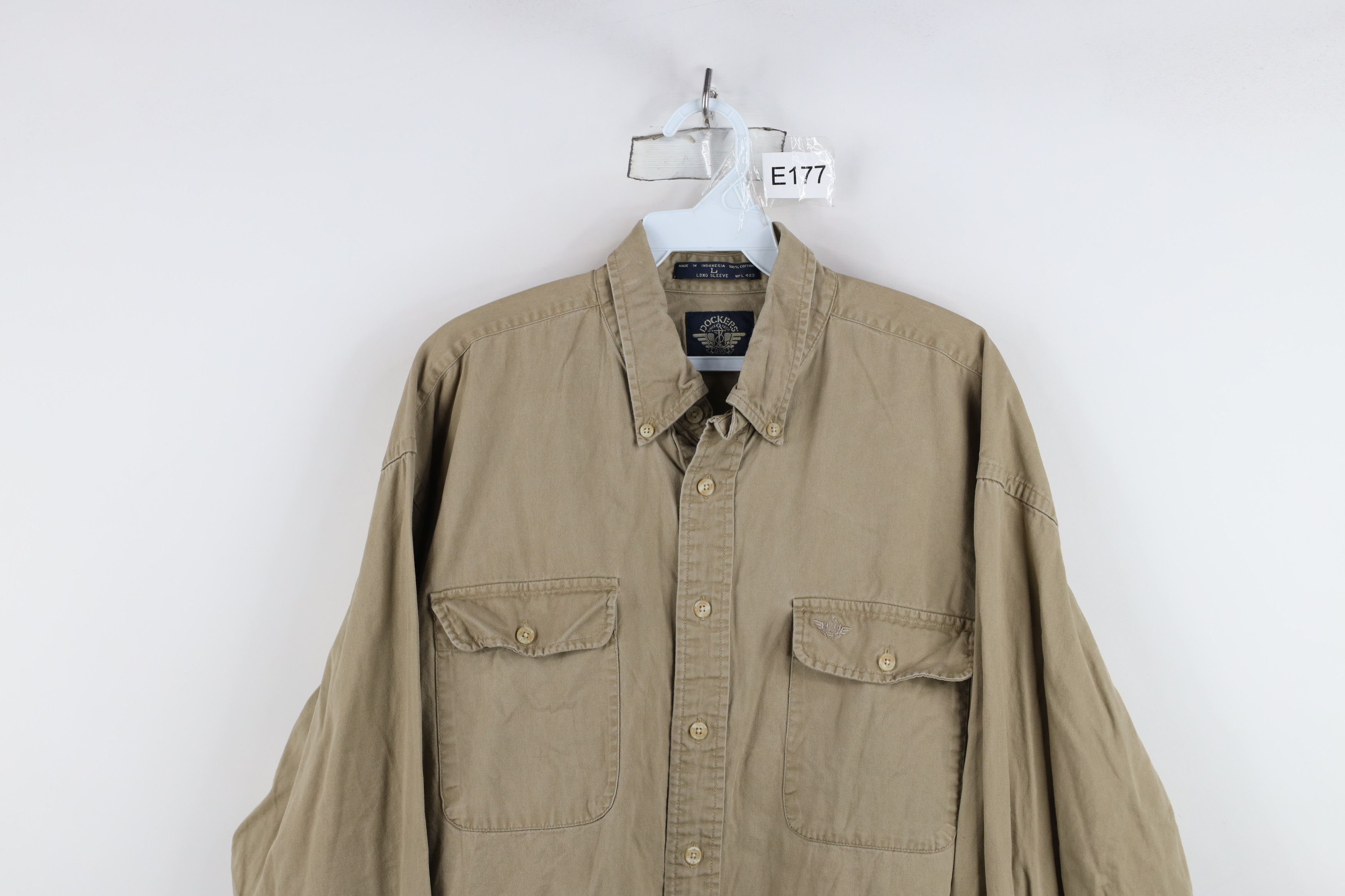 Vintage Vintage 90s Streetwear Pocket Collared Button Down Shirt Size US L / EU 52-54 / 3 - 2 Thumbnail