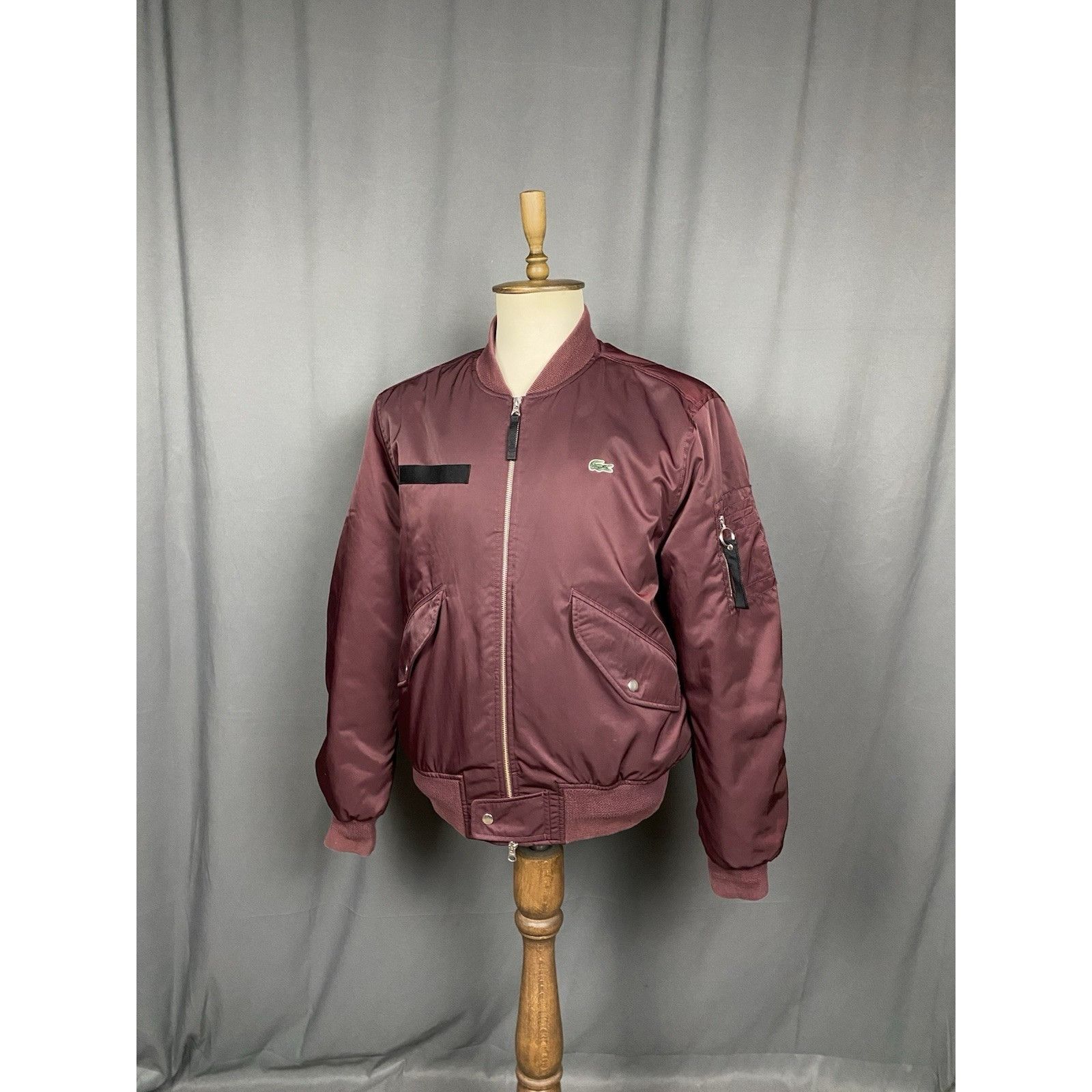 Lacoste Lacoste LIVE! Dark Red Burgundy Insulated Padded Winter Bomb Size US XXL / EU 58 / 5 - 5 Thumbnail