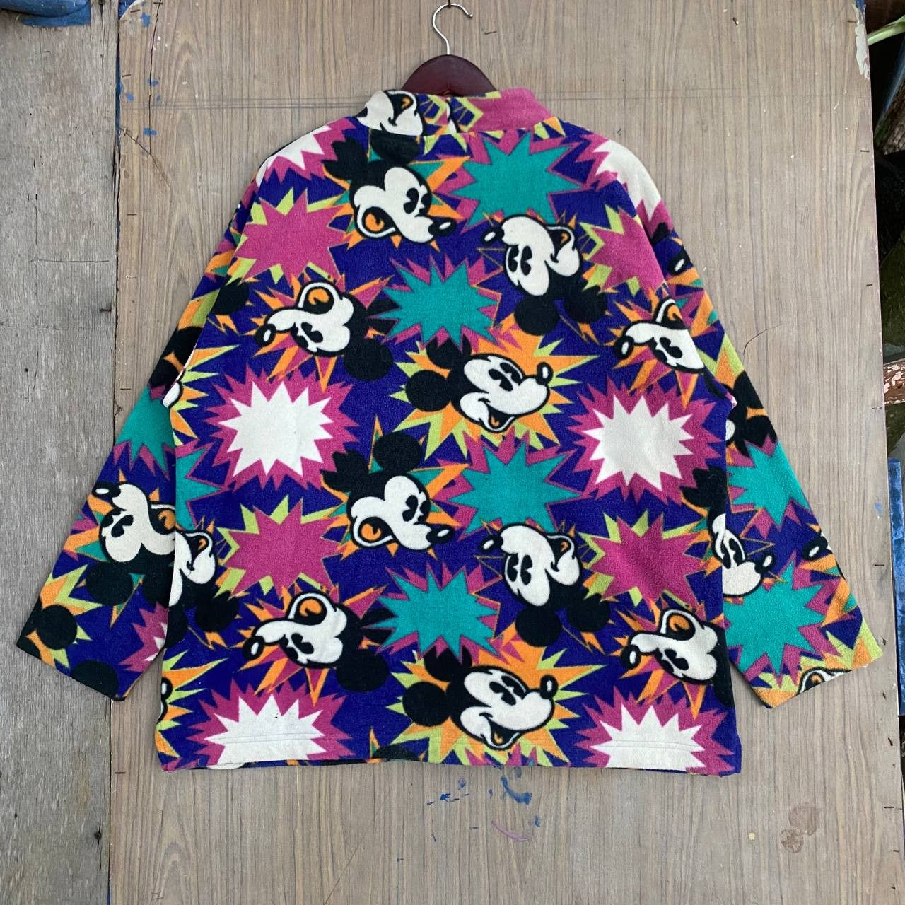 Disney × Mickey Mouse × Vintage Vintage 90s Mickey Tokyo Disneyland Fleece Sweatshirt Size US L / EU 52-54 / 3 - 6 Thumbnail