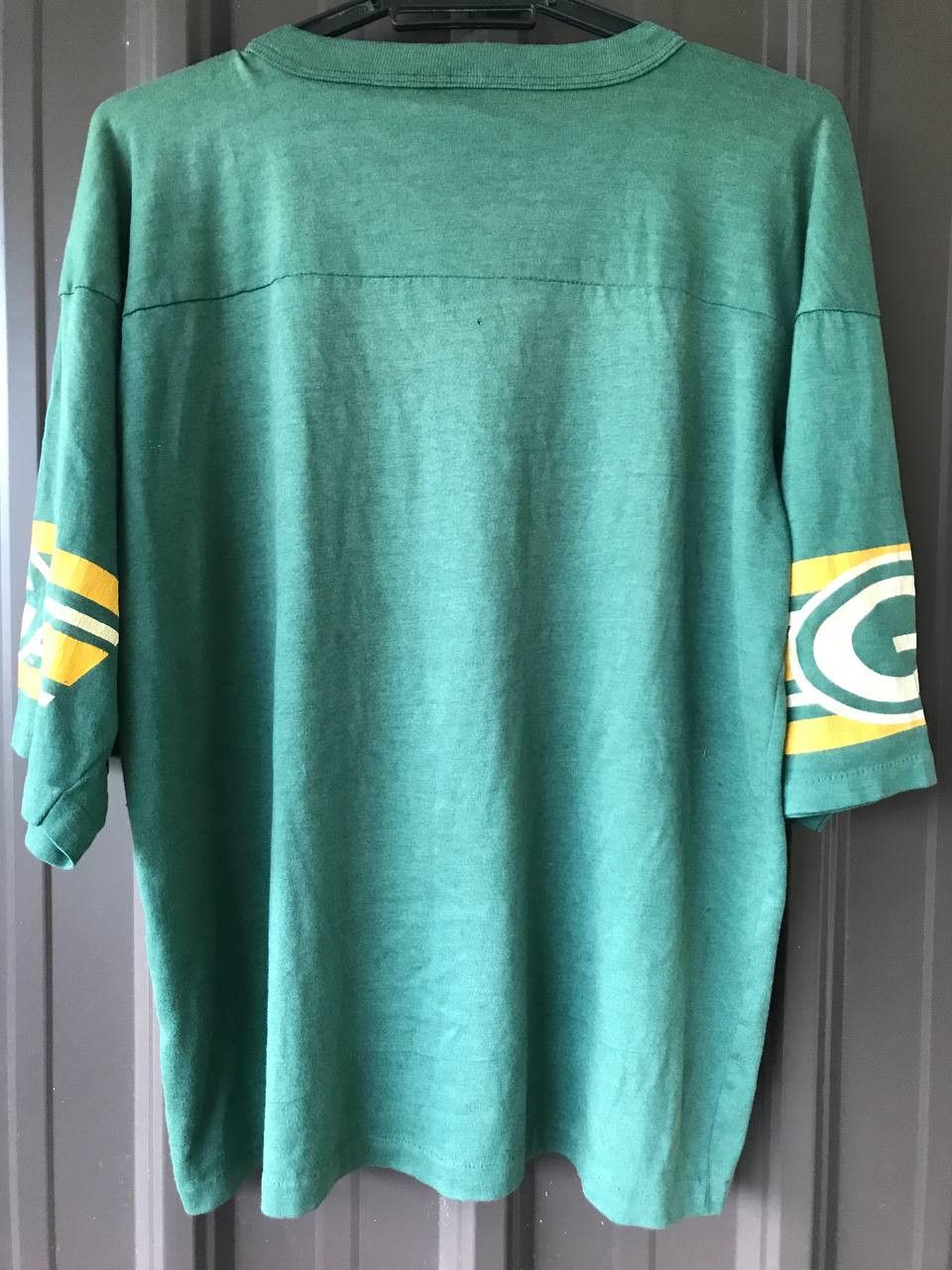 NFL × Vintage Vintage 80s Green Bay Packers Shirt Jersey Faded Size US M / EU 48-50 / 2 - 2 Thumbnail