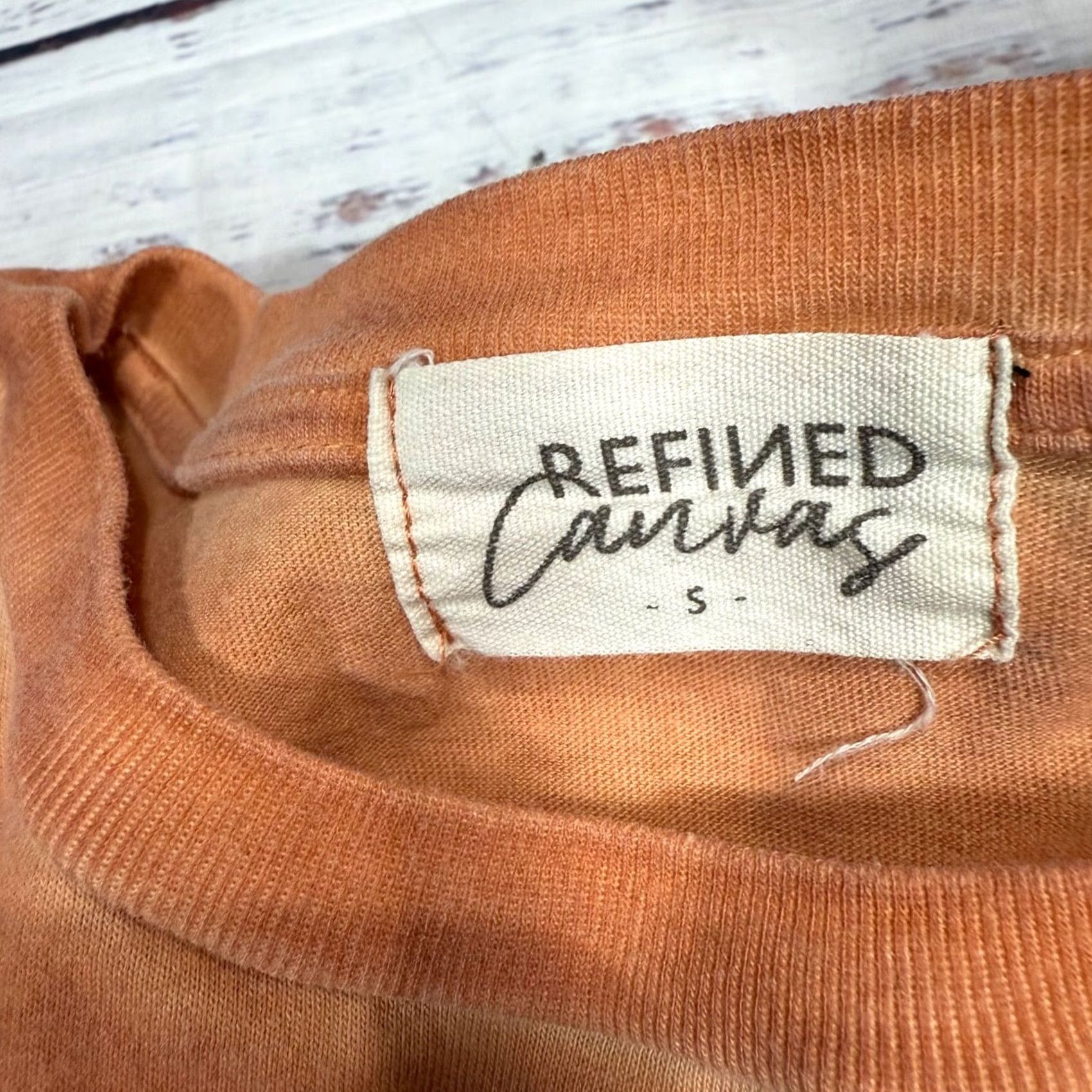 Vintage Refined Canvas Western Tee Sz S Orange Cotton Blend Womens Shirt Cowboy Skull Size S / US 4 / IT 40 - 6 Thumbnail