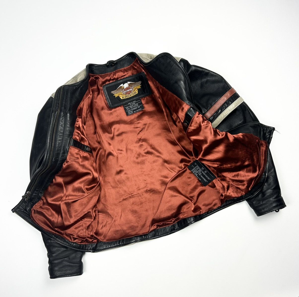 Avirex × Belstaff × Harley Davidson Womens vintage Harley Davidson Leather moto Jacket Racing Size S / US 4 / IT 40 - 3 Thumbnail