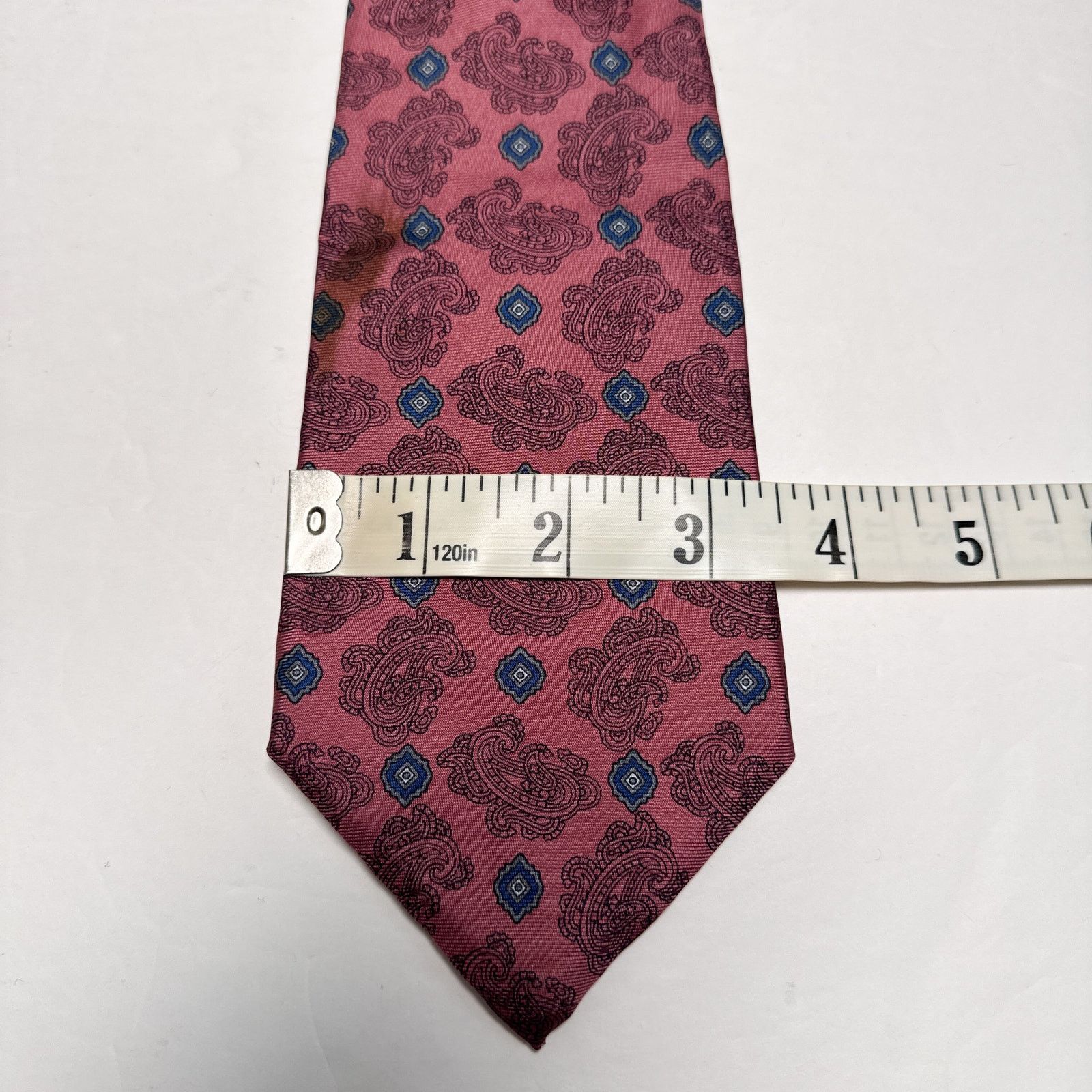 Dior × Vintage Vintage Christian Dior Silk Tie Paisley Italy Fabric Flaw Size ONE SIZE - 2 Thumbnail