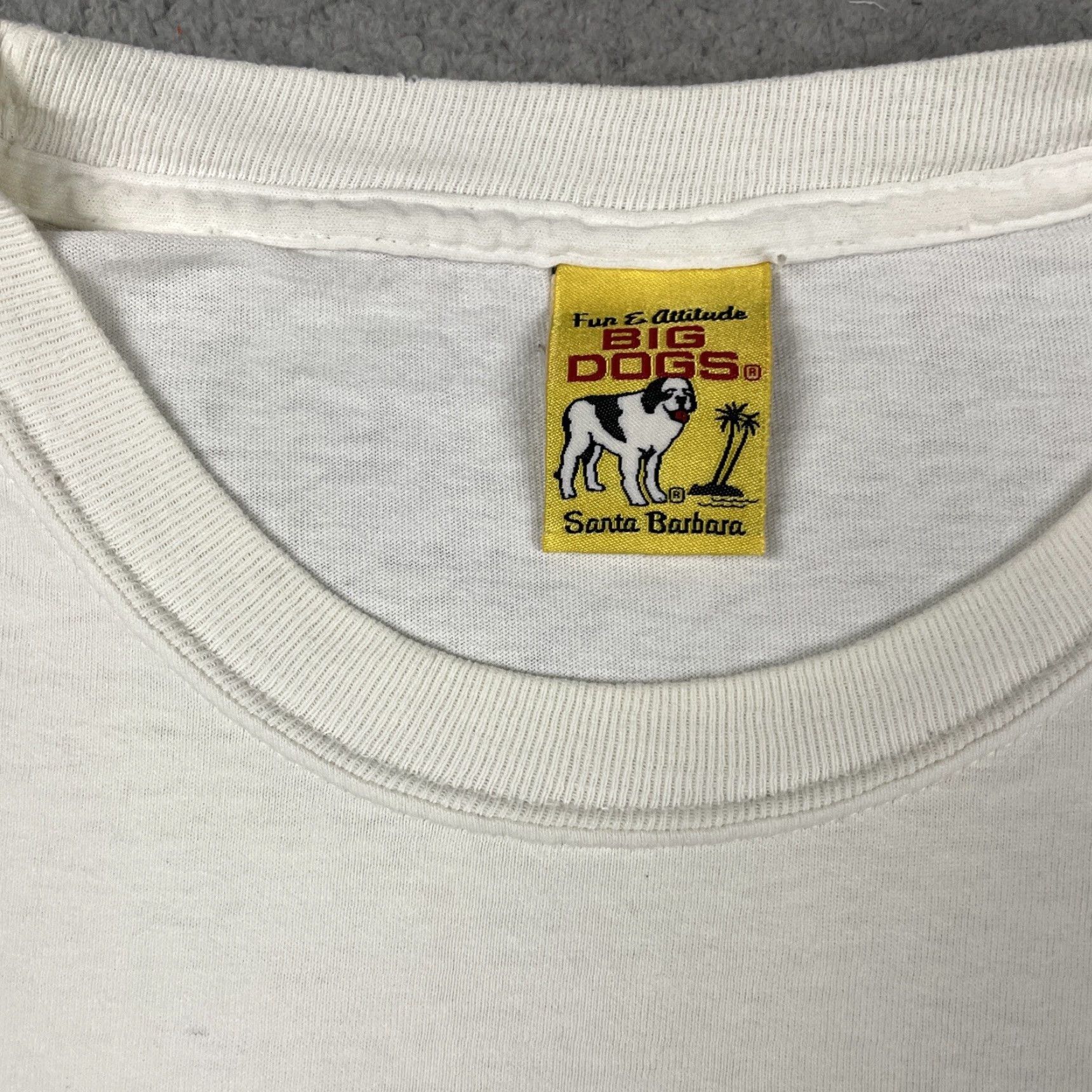 Big Dogs VTG Big Dogs T Shirt Home of The Big Parody 2001 XL White Unisex Adults Crew Neck Short Sleeve Graphic Print Dog 2000s Mens Womens Boys Girls Size US XL / EU 56 / 4 - 4 Thumbnail
