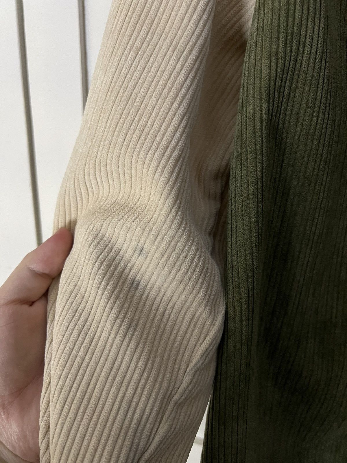 Vintage Green and Beige Corduroy Zip Up Overshirt Jacket Size US S / EU 44-46 / 1 - 3 Thumbnail