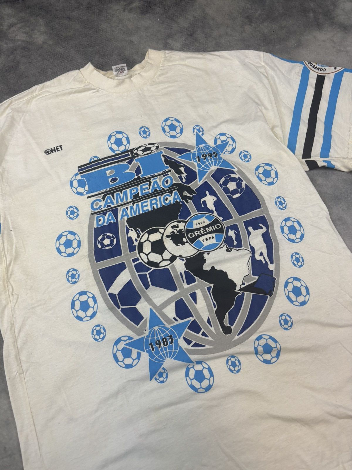 Vintage Vintage 1995 Gremio Football Shirt Soccer Brazil Santos 90s Size US L / EU 52-54 / 3 - 2 Thumbnail