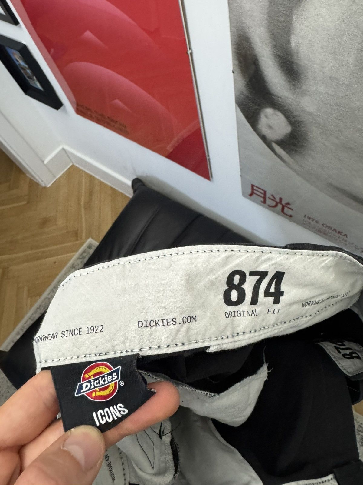 Dickies 874 Black Vintage Skate Casual Pant Streetwear Hype