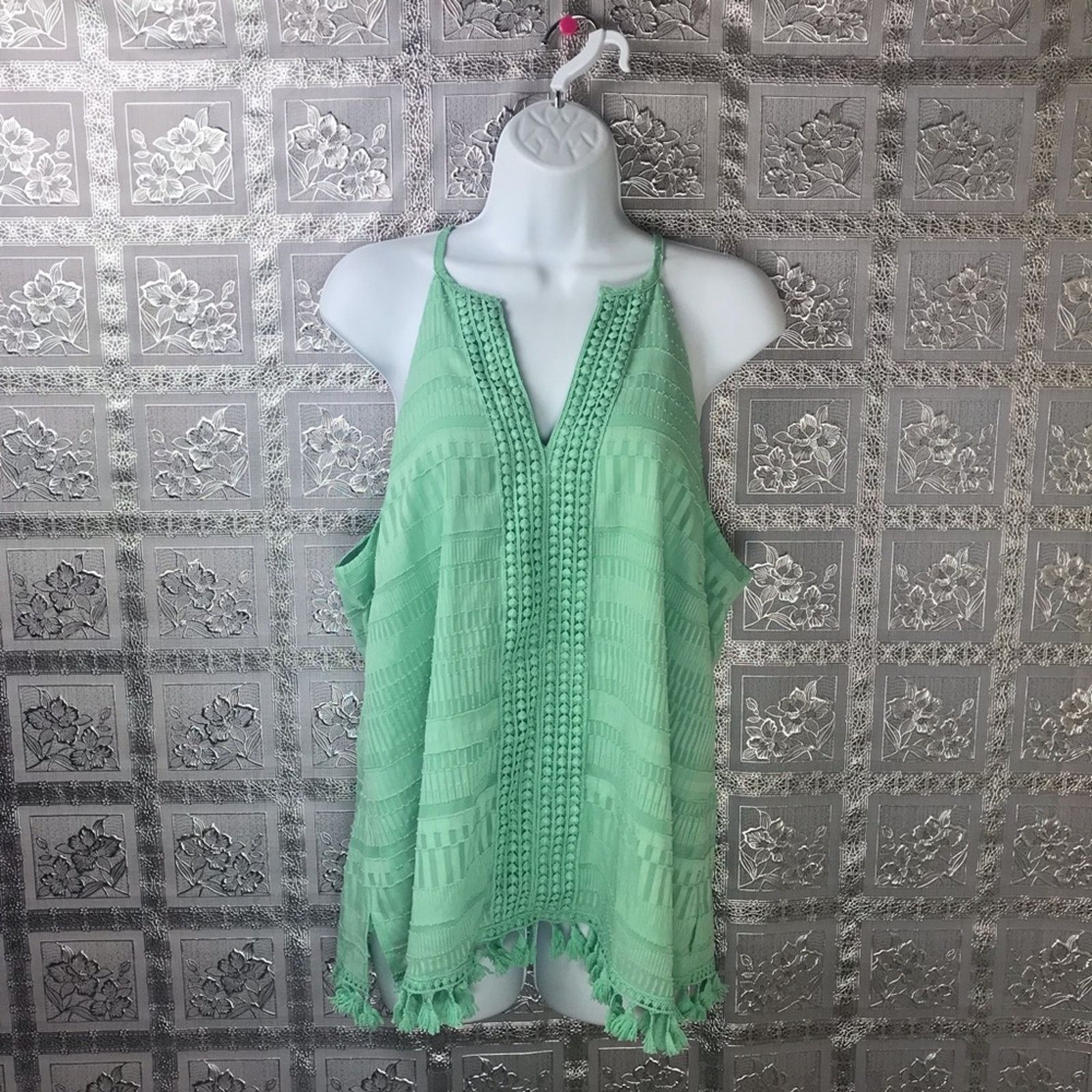 Other 7th Avenue New York & Co Fringe Tribal Tank Top Size L / US 10 / IT 46 - 2 Thumbnail