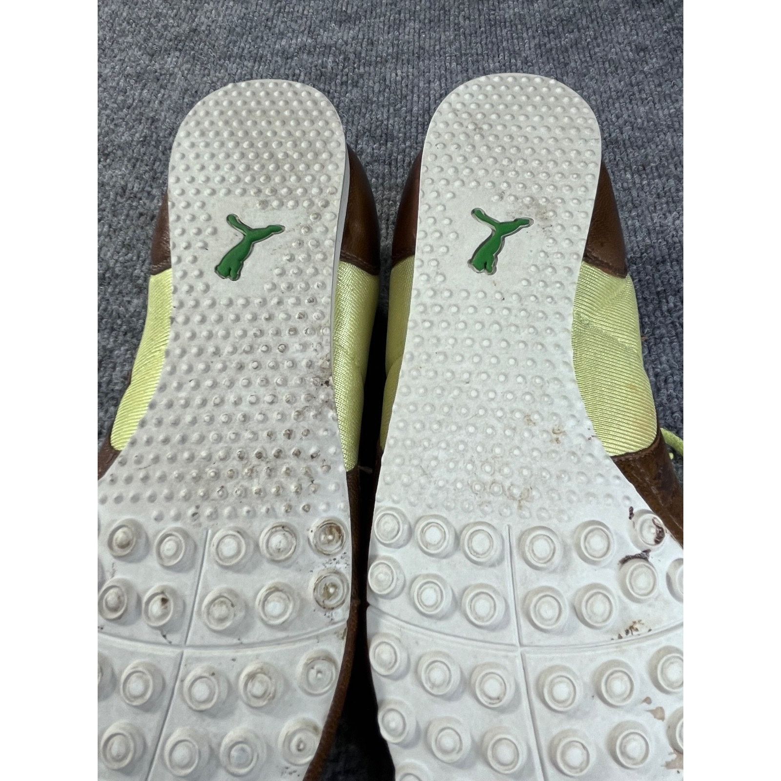 Puma Unique! VTG Puma Womens Shoes Lime Green / Brown Leather 9.5 Size US 9.5 / IT 39.5 - 24 Thumbnail