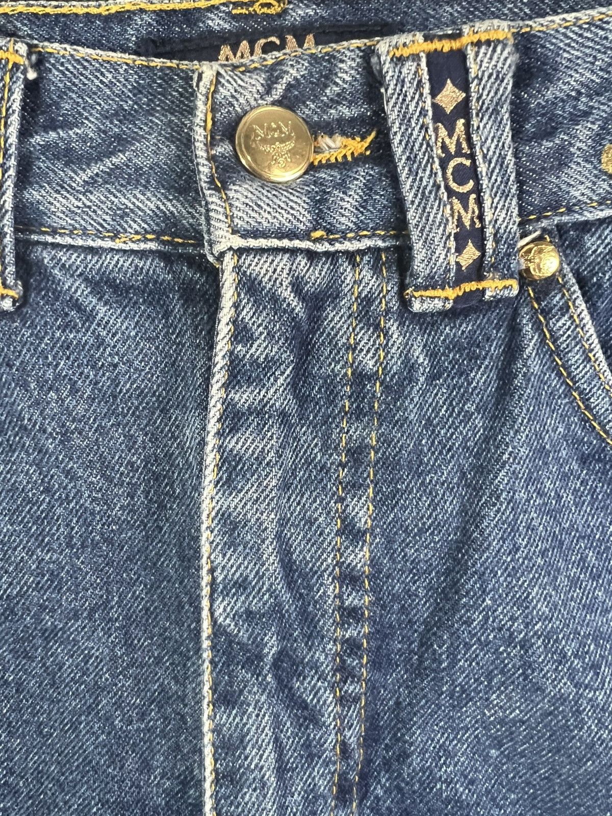 MCM Mcm Straight Jeans Versace Dolce Gabbana Vintage Rare Size US 27 - 3 Thumbnail