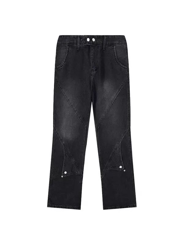 VIBE High street vibe button deconstructed straight jeans Size US 34 / EU 50 - 4 Thumbnail