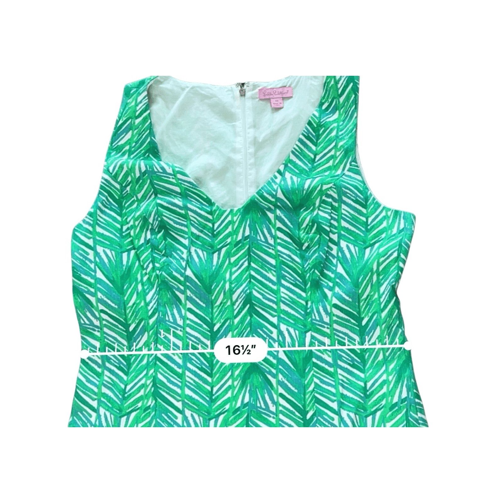 Lilly Pulitzer Lilly Pulitzer Tandie Shift Dress Green Elephants 10 Coastal Size L / US 10 / IT 46 - 6 Thumbnail