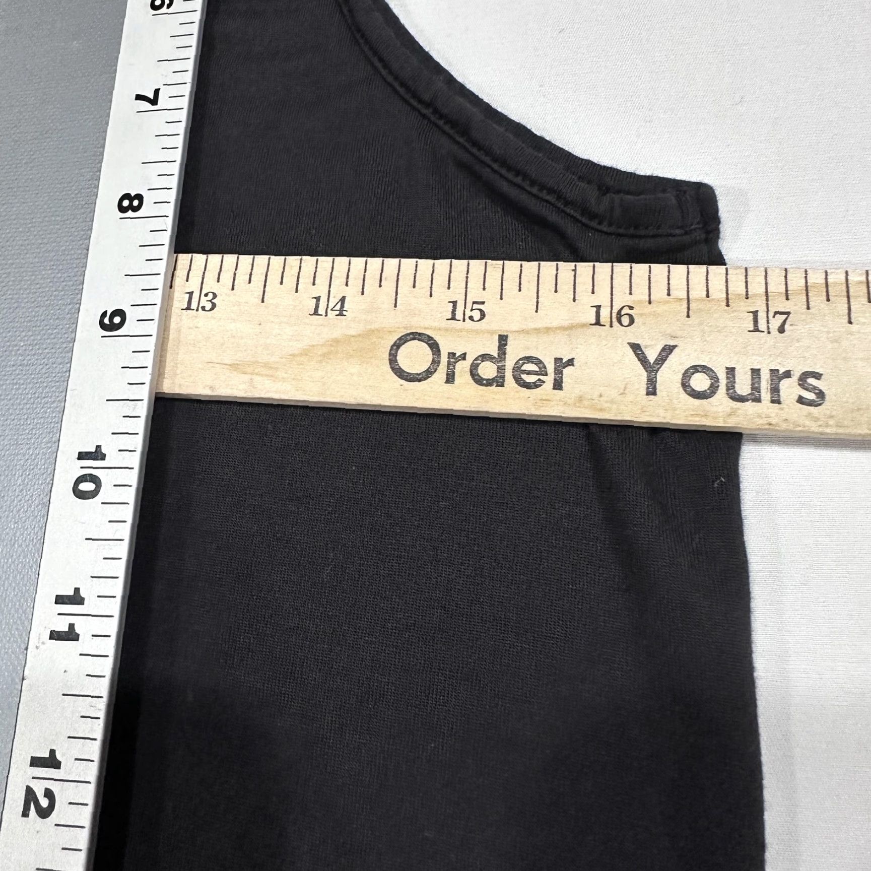Vintage Bird Vine Tank Womens M Black Scoop Neck Bling Goth Punk Emo Grunge Made In USA Size M / US 6-8 / IT 42-44 - 6 Thumbnail