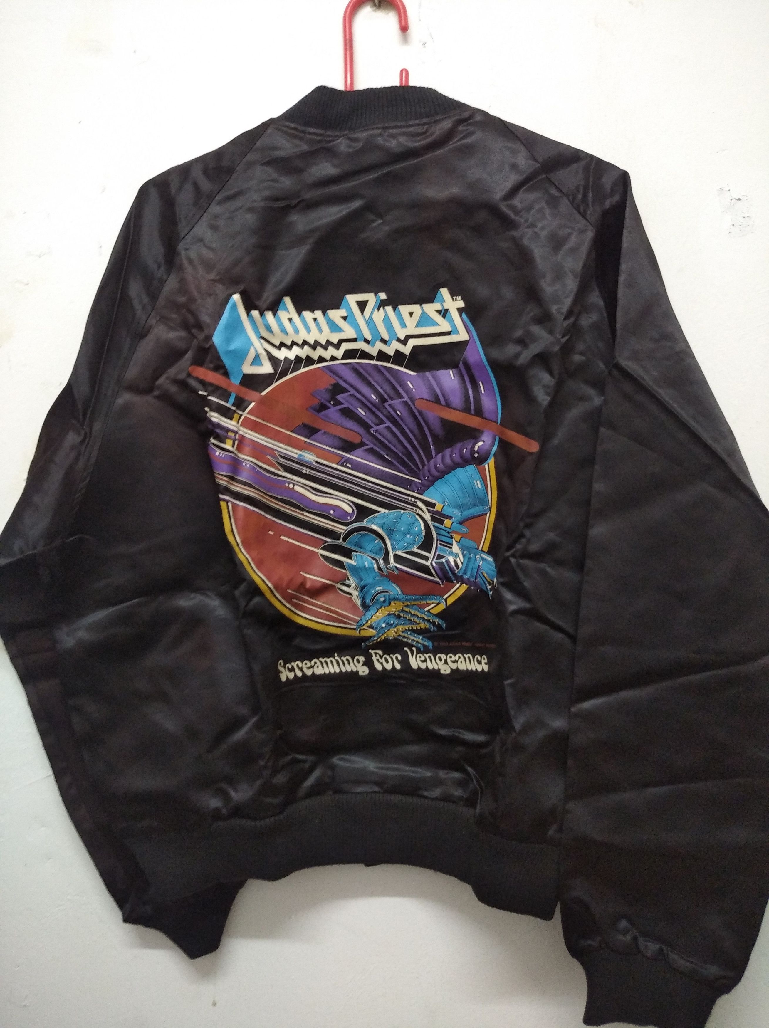 Judas Priest × Vintage Vintage Judas priest 1983 satin jacket band Size US L / EU 52-54 / 3 - 1 Thumbnail