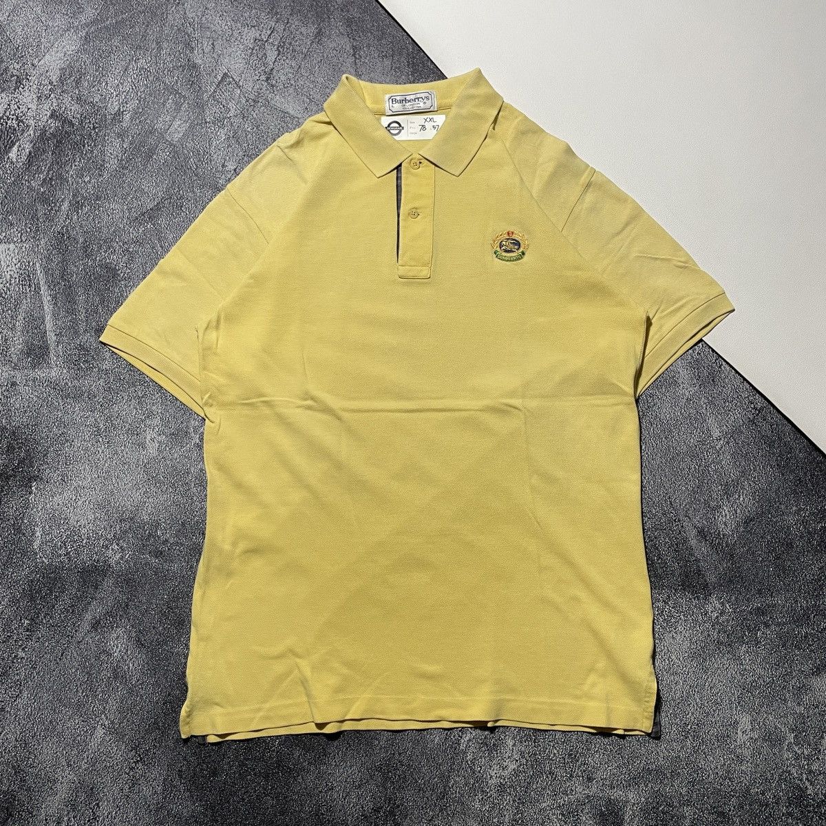 Burberry × Gosha Rubchinskiy Vintage Burberry Poloshirt Size US XXL / EU 58 / 5 - 1 Thumbnail