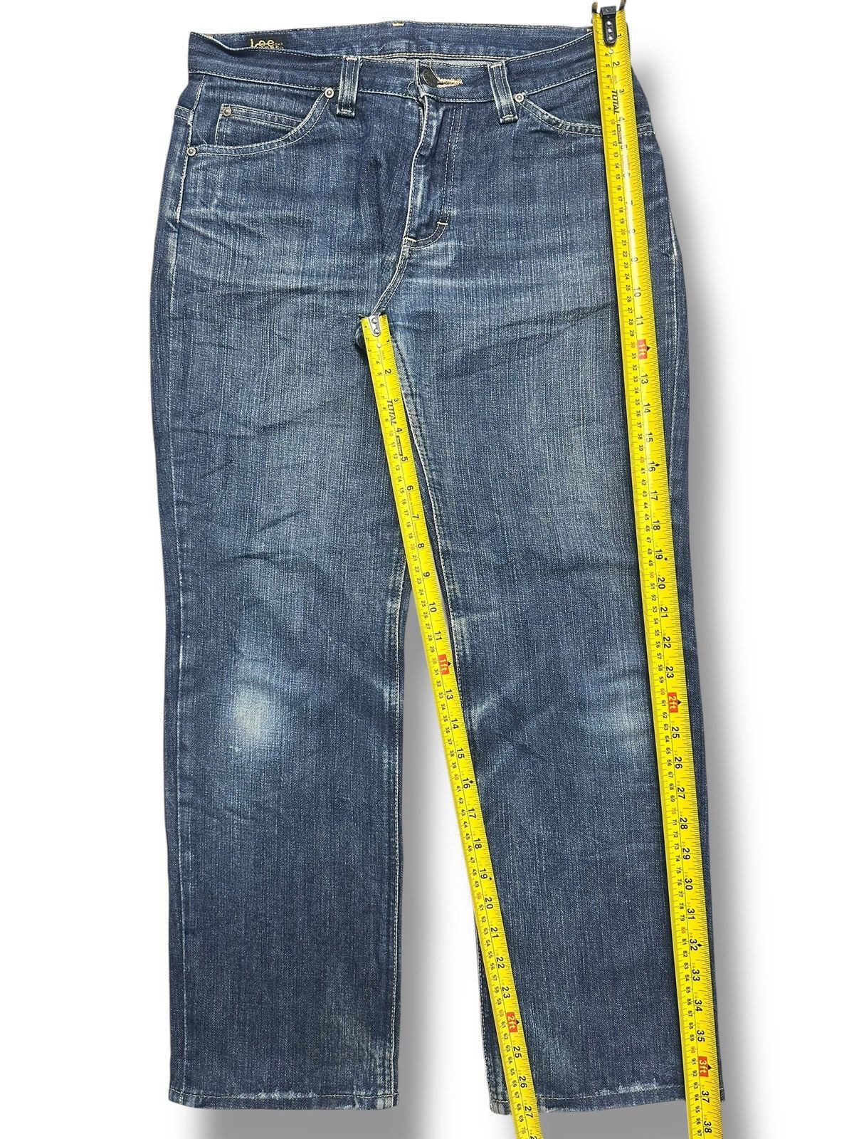 Lee Vintage Lee Riders Distressed Straight Leg Jeans Faded Wash Size US 31 - 14 Thumbnail