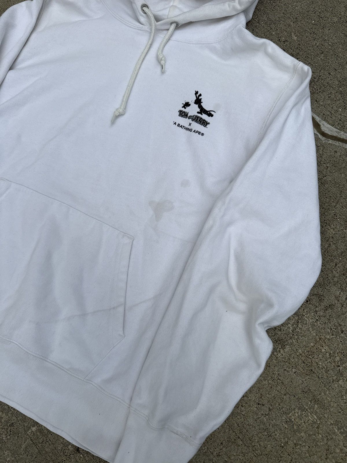 Bape Bape x Tom & Jerry Hoodie – White Graphic – Size XL Size US XL / EU 56 / 4 - 3 Thumbnail
