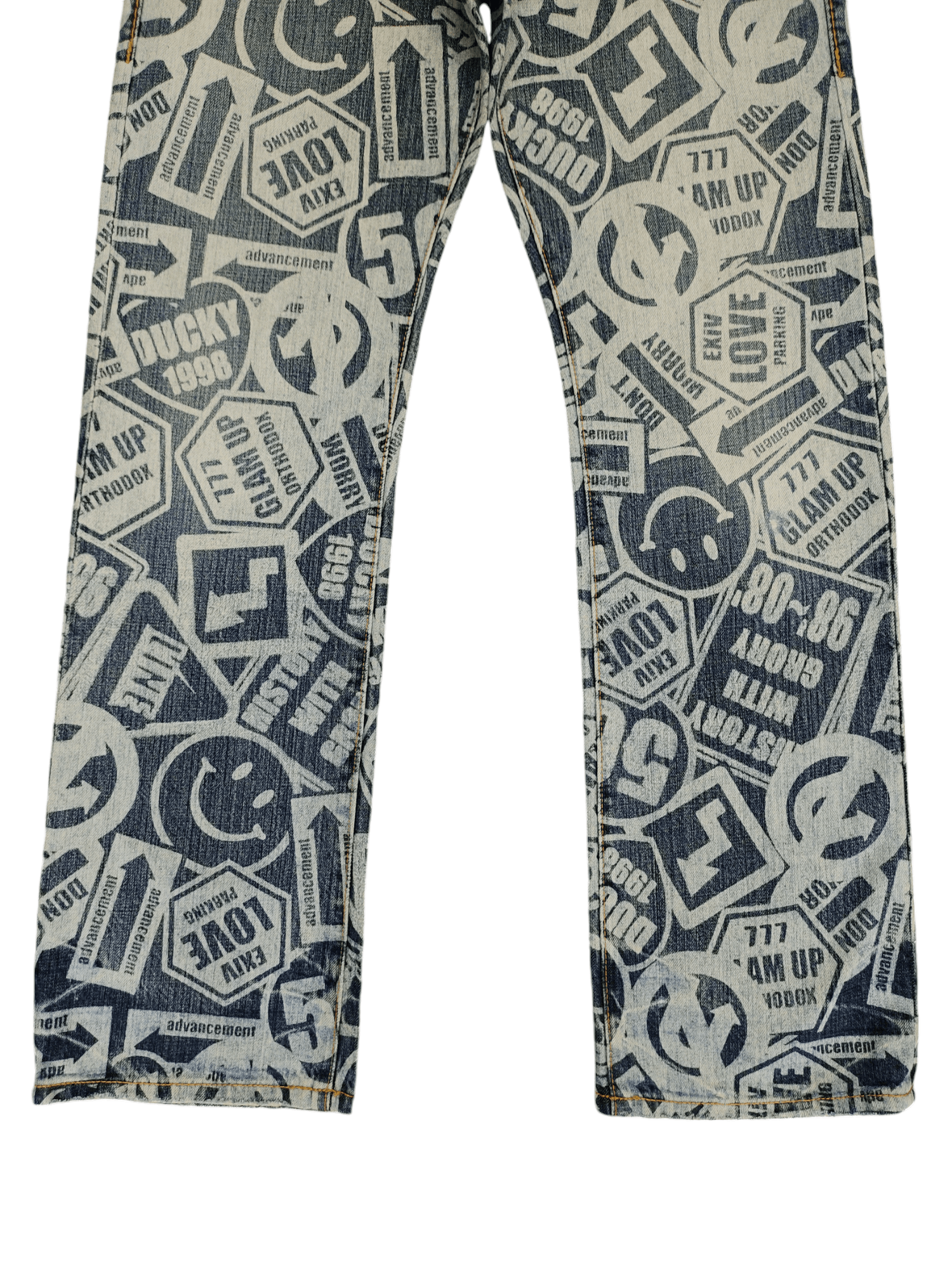 If Six Was Nine CO&LU Fullprint Design Denim Pants Julius Style Size US 28 / EU 44 - 5 Thumbnail