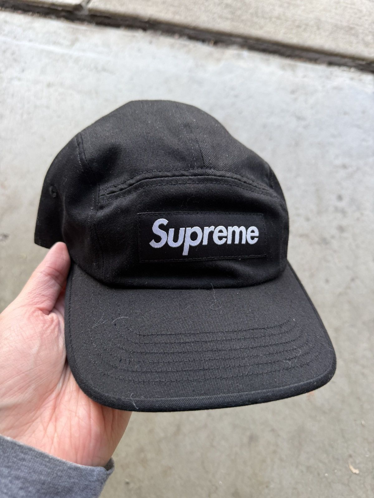 Supreme Supreme Camp Cap Black Size ONE SIZE - 1 Thumbnail