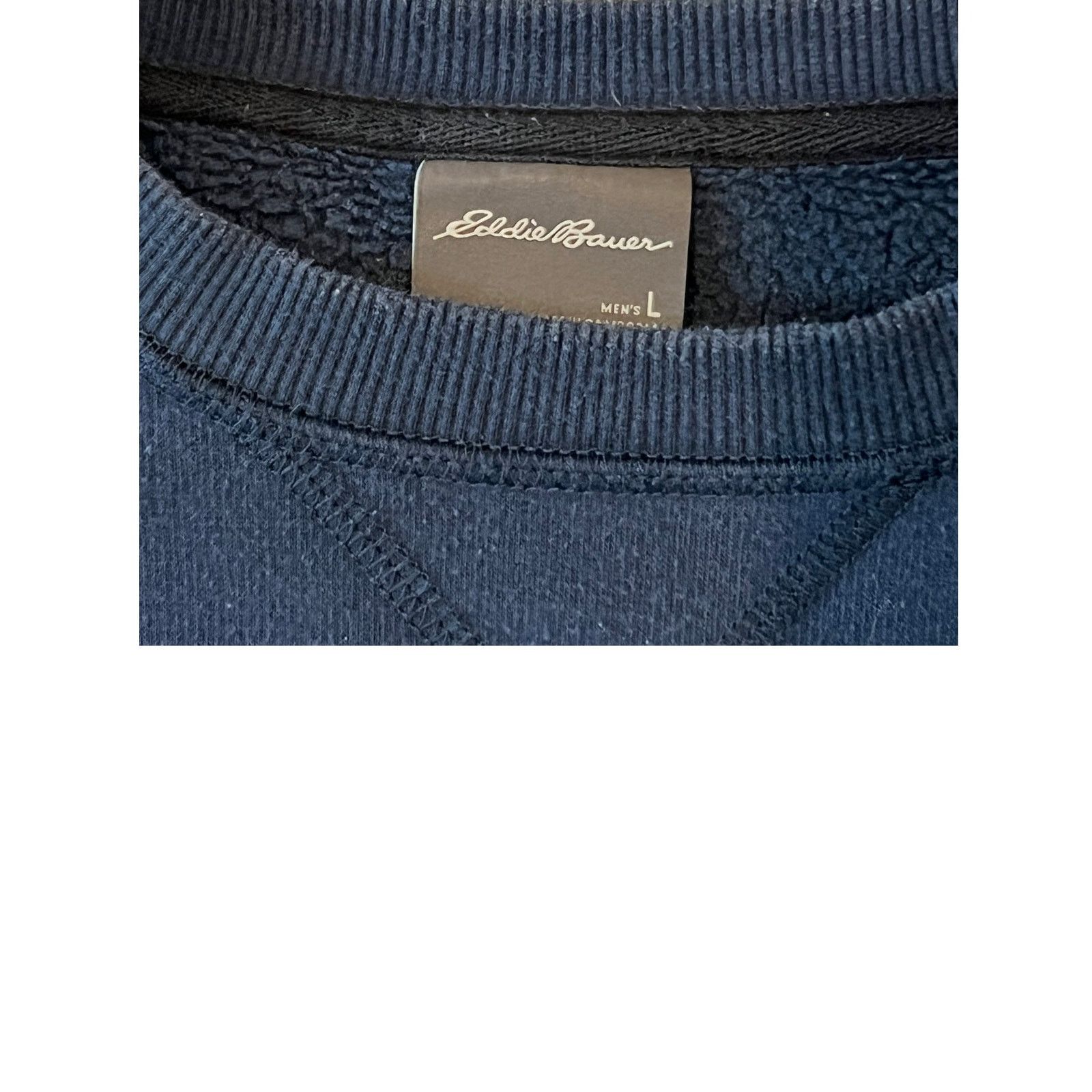 Eddie Bauer Eddie Bauer Navy Blue Crewneck Mens L Size US L / EU 52-54 / 3 - 3 Thumbnail