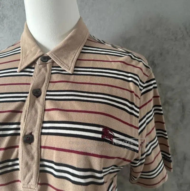 Burberry Burberry Brown Stripe Short-Sleeve Shirt. Size M / US 6-8 / IT 42-44 - 3 Thumbnail