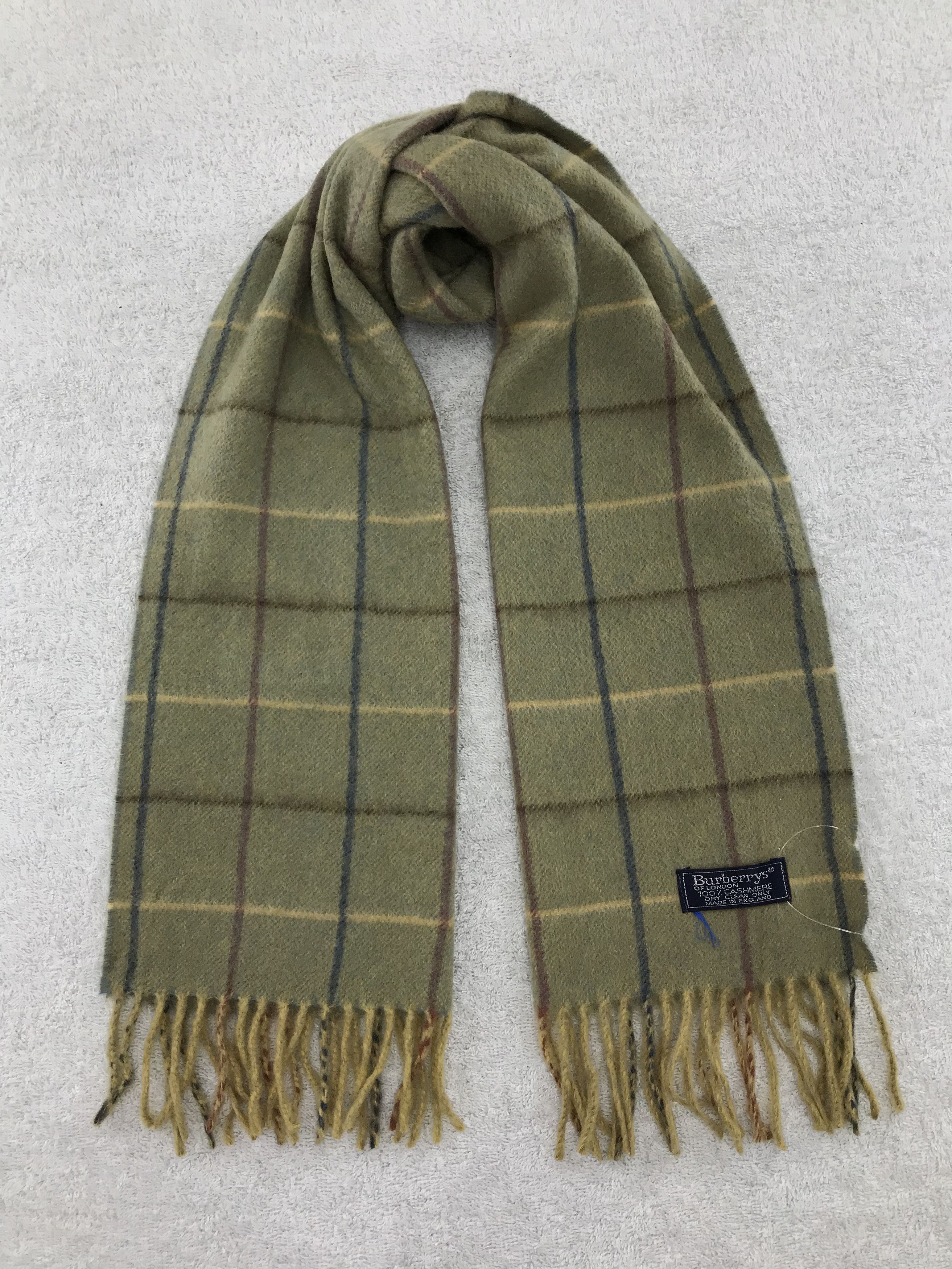 Burberry × Vintage Burberry Scarf / Muffler / Neckwear - WW998 Size ONE SIZE - 1 Thumbnail