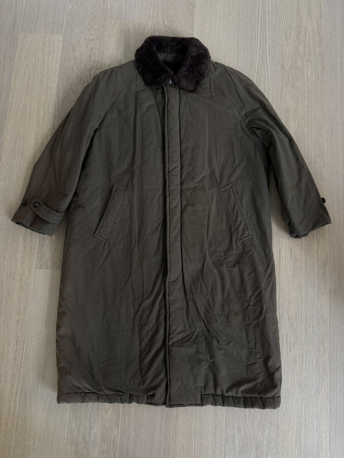 Comme des Garcons Homme Comme des Garçons Homme Vintage Archive Fur-Lined Overcoat Size US XL / EU 56 / 4 - 2 Thumbnail