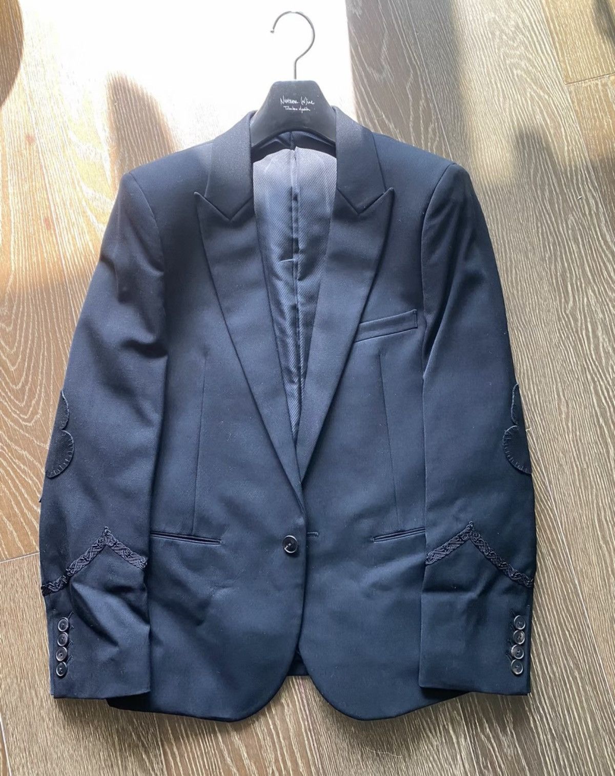 Number (N)ine Number (N)ine 06AW Noir Peaked Lapel Blazer Size US L / EU 52-54 / 3 - 9 Thumbnail