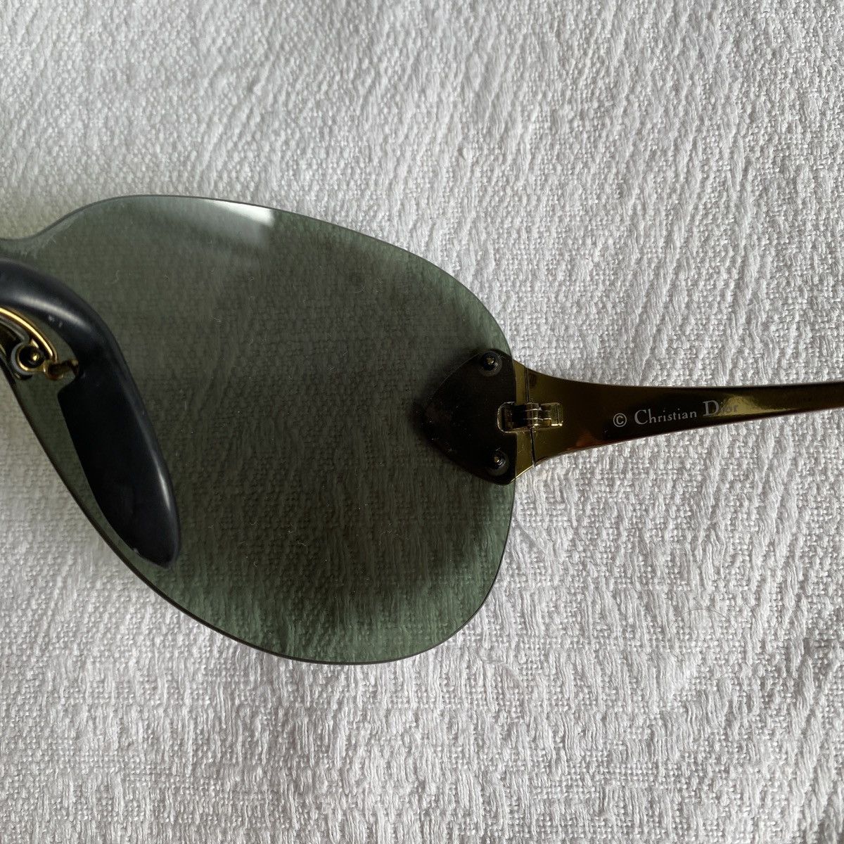 Dior Christian Dior John Galliano Pilot Rimless Shield Sunglasses Size ONE SIZE - 4 Thumbnail