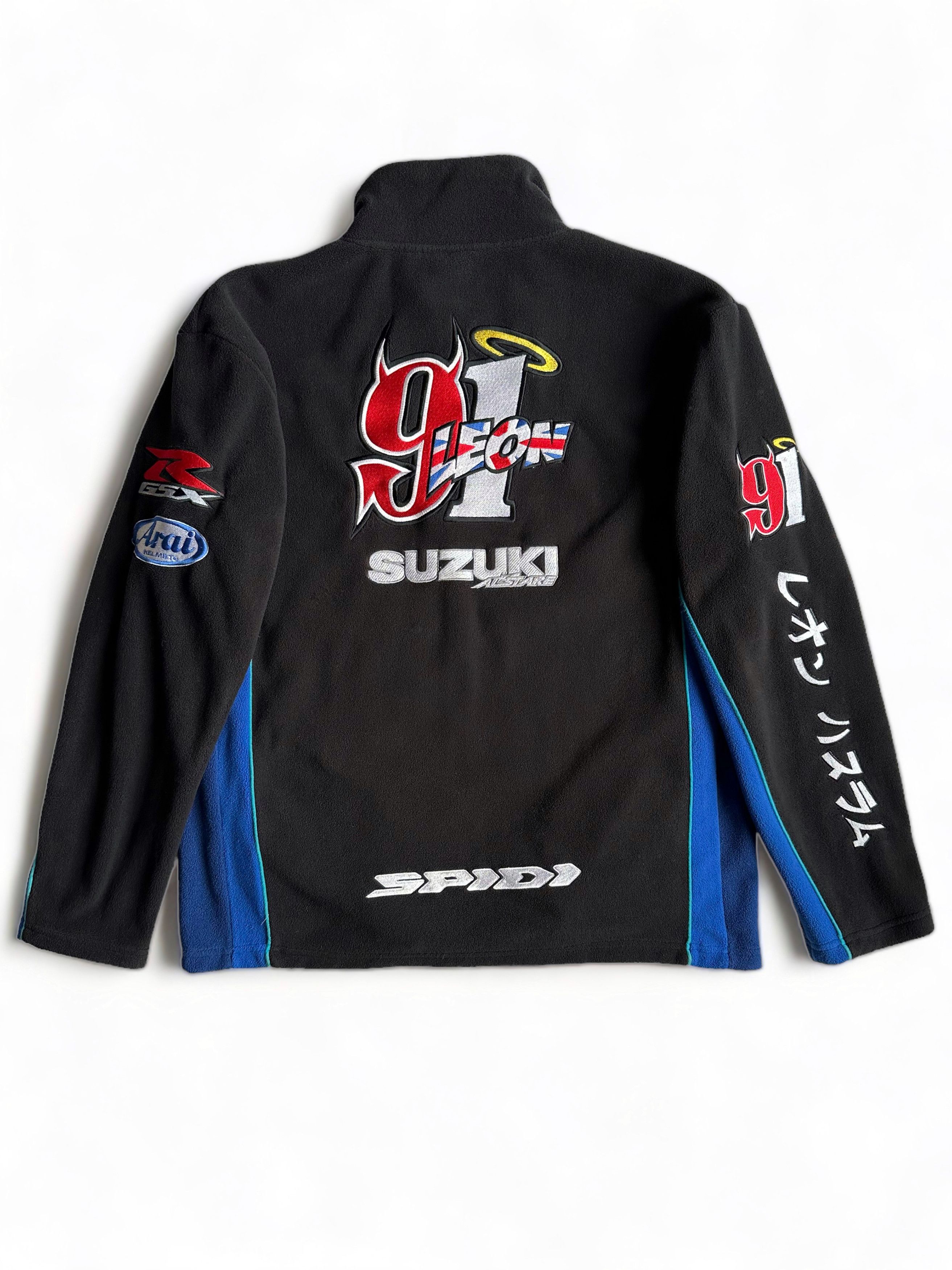 Japanese Brand × Vintage Vintage Suzuki 90's Fleece Racing Moto Car Jacket (S) Size US S / EU 44-46 / 1 - 4 Thumbnail