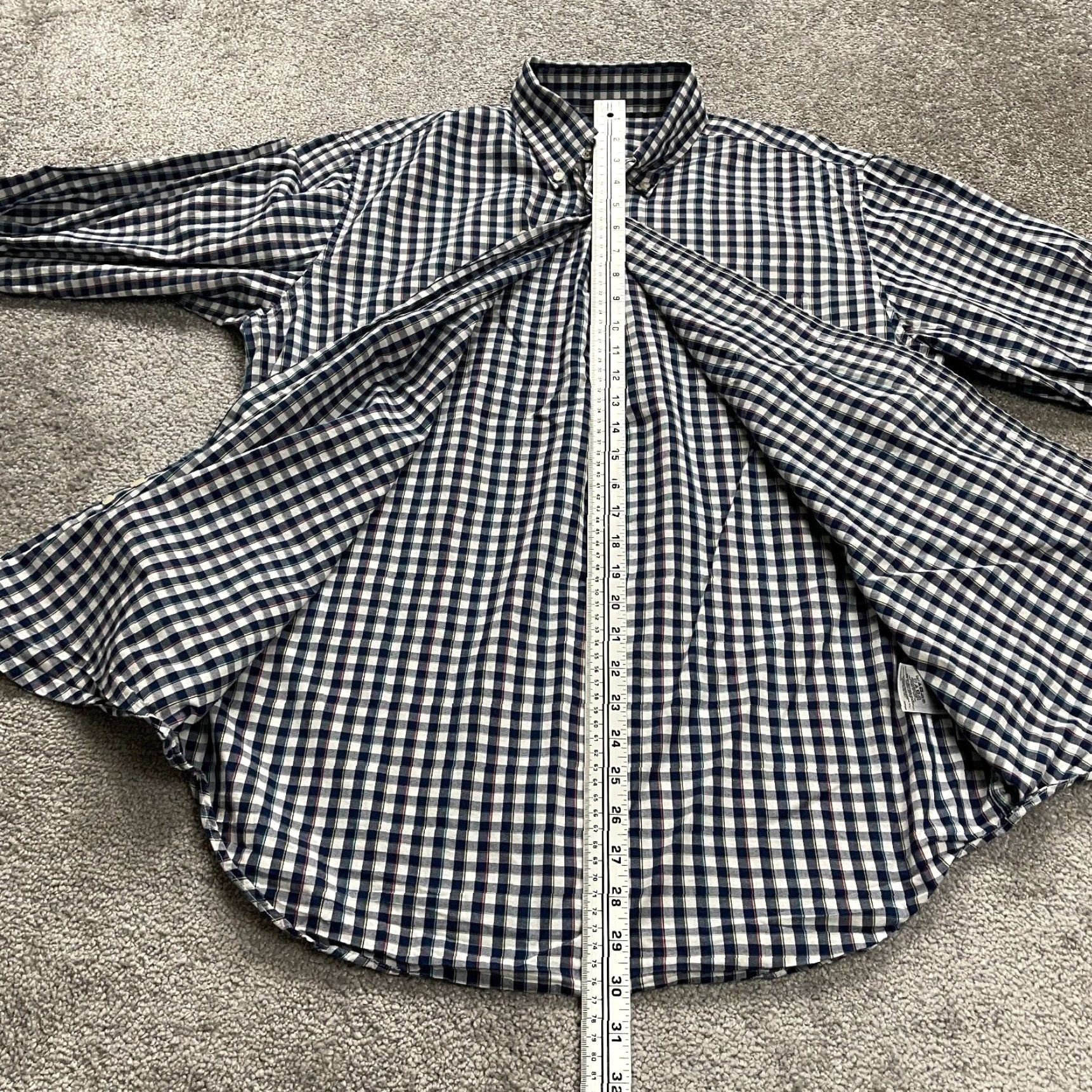 Brooks Brothers VINTAGE? No — Brooks Brothers Button-Down Shirt Mens M Blue Plaid Cotton Long Sleeve Classic Casual Shirt Mens Medium Blue Plaid Size US M / EU 48-50 / 2 - 7 Thumbnail