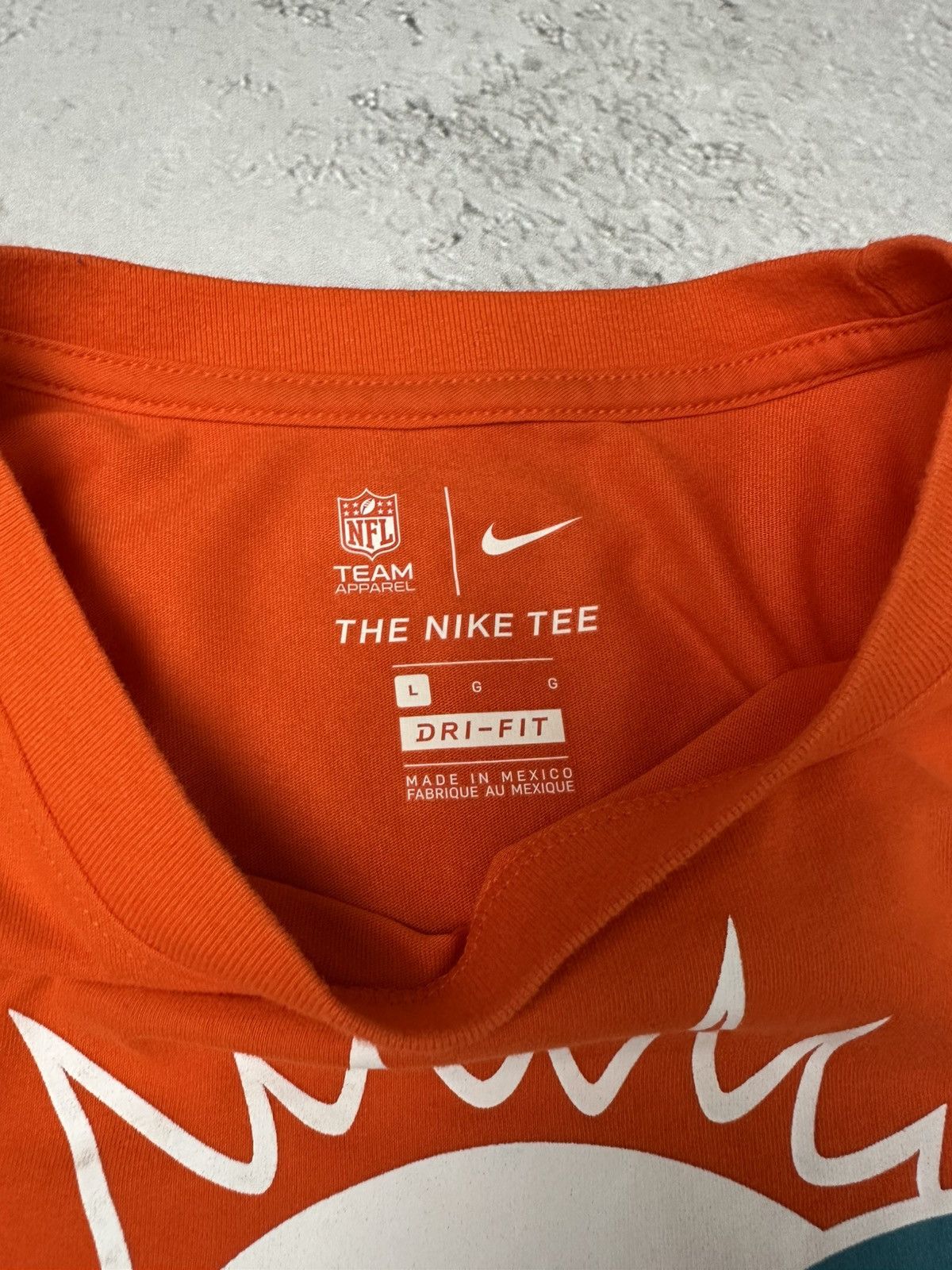 Nike Nike Dolphins NFL Team Long Sleeve Dri-Fit Orange Size US L / EU 52-54 / 3 - 8 Thumbnail