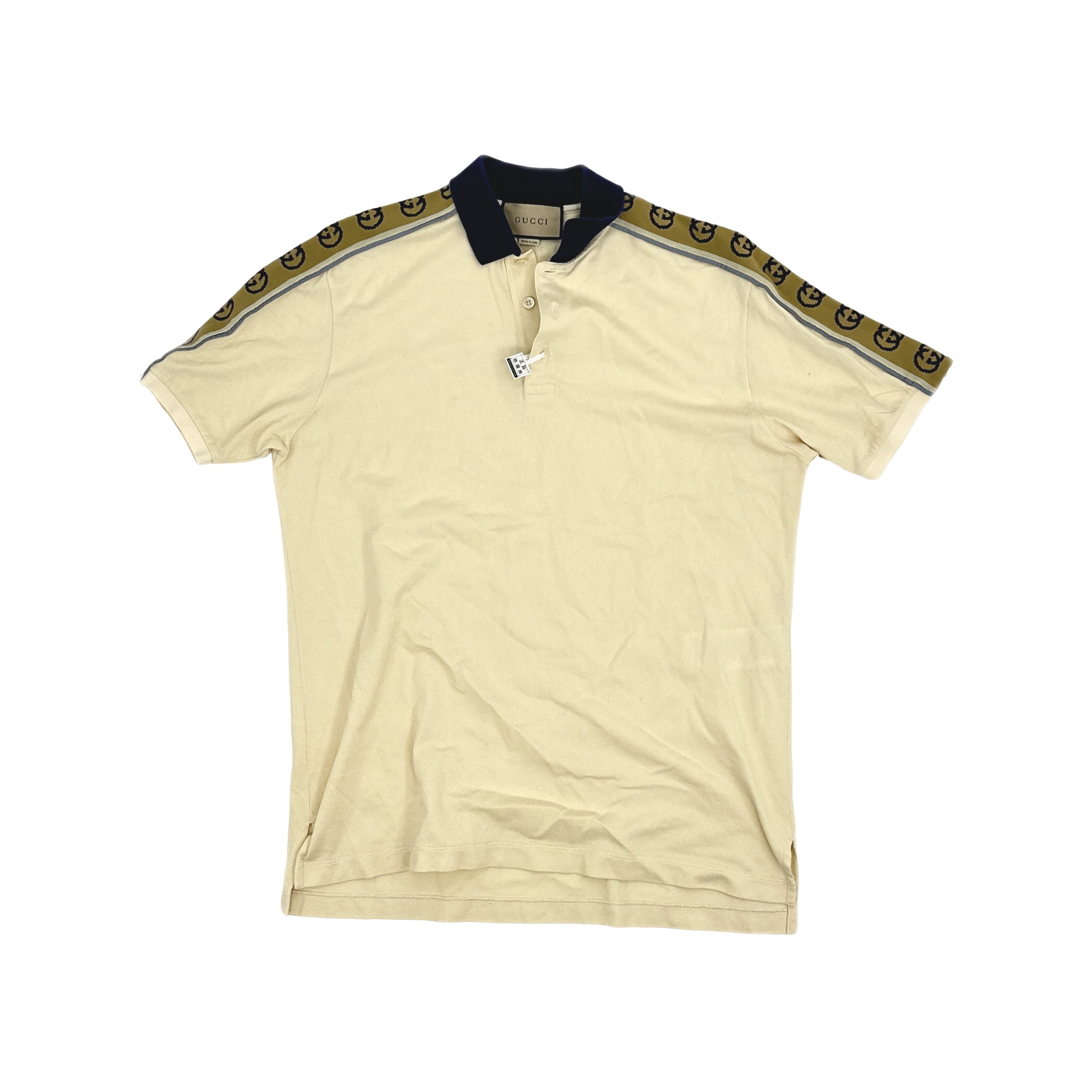 Gucci Gucci Logo Stripe Polo Shirt Size L Size US L / EU 52-54 / 3 - 1 Thumbnail
