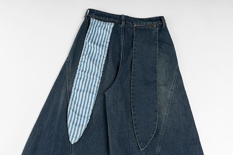 Jean American high street patchwork star scimitar jeans Size US 32 / EU 48 - 4 Thumbnail