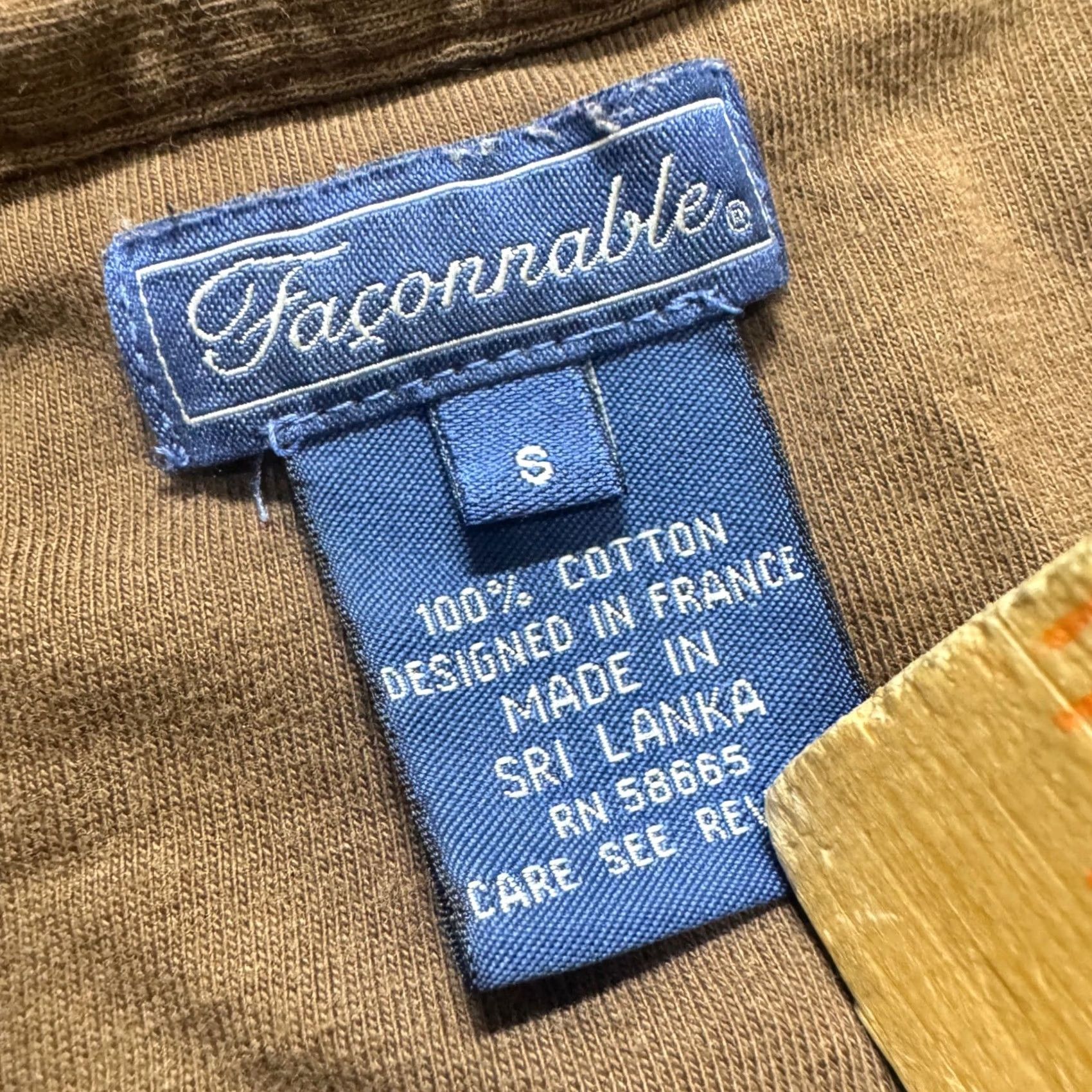 Faconnable VINTAGE Faconnable Collared Shirt Mens S Brown Striped 90s Y2K Mens S Brown Striped Shirt Size US S / EU 44-46 / 1 - 3 Thumbnail