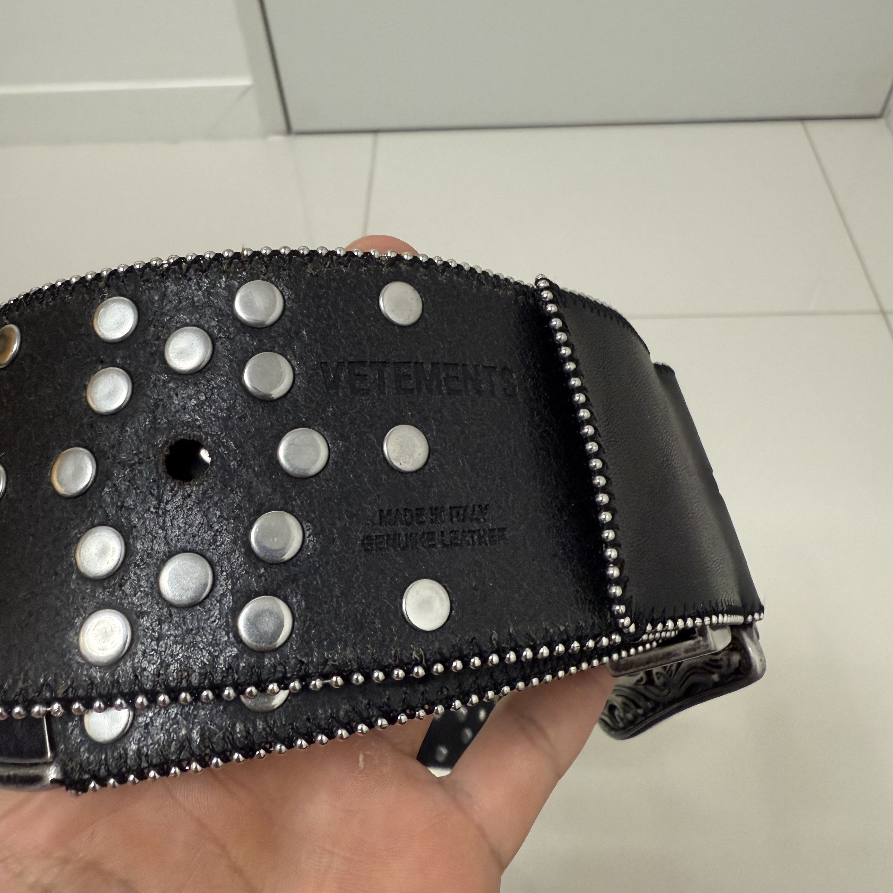 Vetements 17aw studded belt Size ONE SIZE - 5 Thumbnail