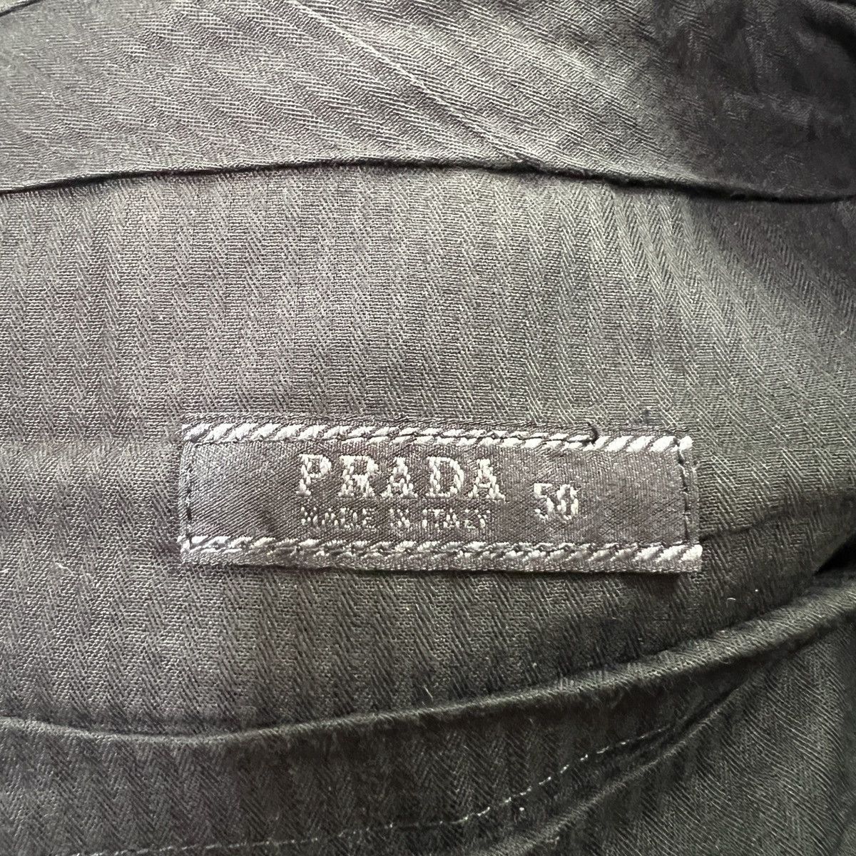 Prada 🔥 PRADA BLACK TROUSER PANT MADE IN ITALY Size US 34 / EU 50 - 8 Thumbnail