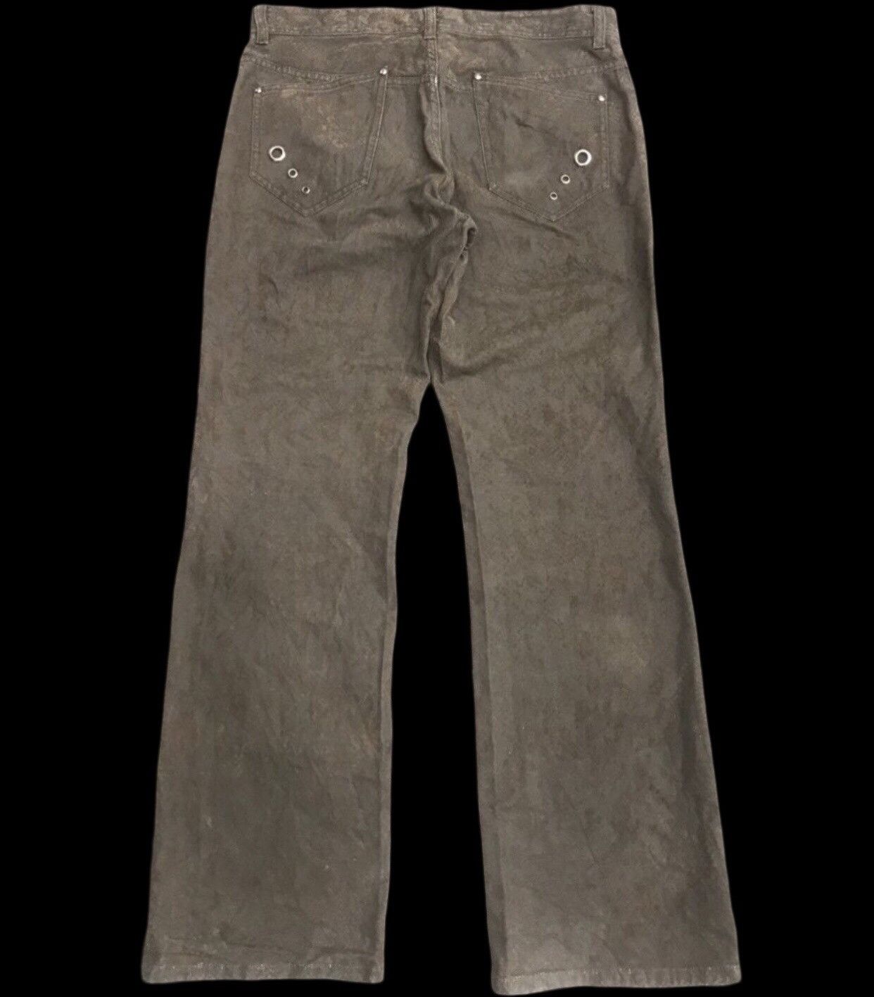 Japanese Brand Flare🔥Very Rare Snake Skin Velvet Style Flare Pant Size US 32 / EU 48 - 2 Thumbnail
