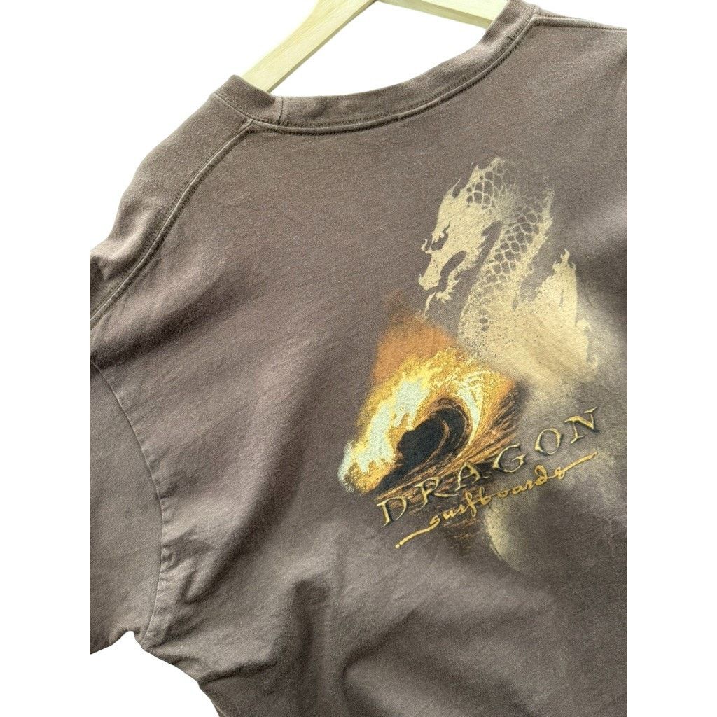 Vintage 2000's Dragon Surfboards Y2K Surf Graphic L/S T-Shirt Size US XXL / EU 58 / 5 - 5 Thumbnail