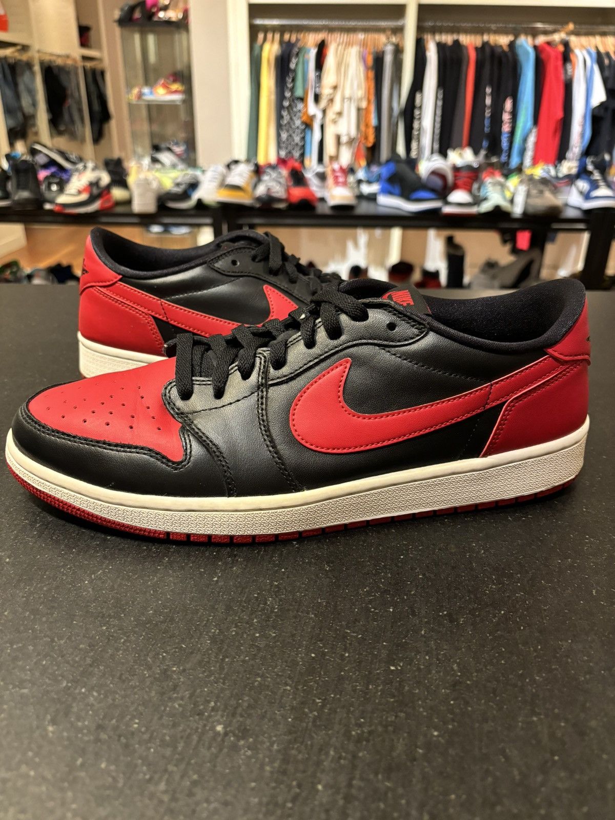 Jordan Brand Jordan 1 Retro Low ‘Bred’ 2015 Size US 12 / EU 45 - 2 Thumbnail