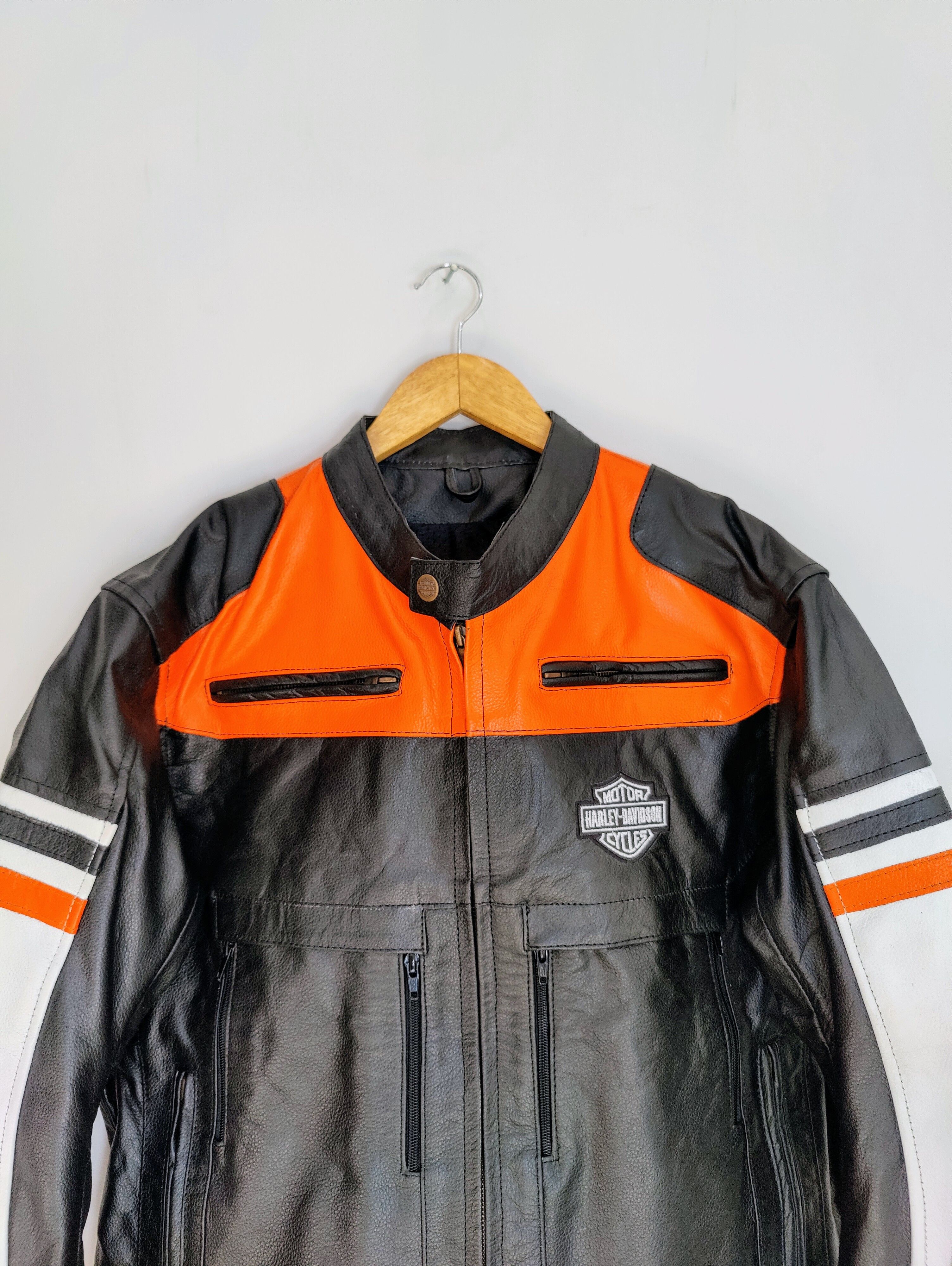 Vintage 🔥 Harley Davidson 🔥 Vintage Biker Leather STREETWEAR Size US L / EU 52-54 / 3 - 6 Thumbnail
