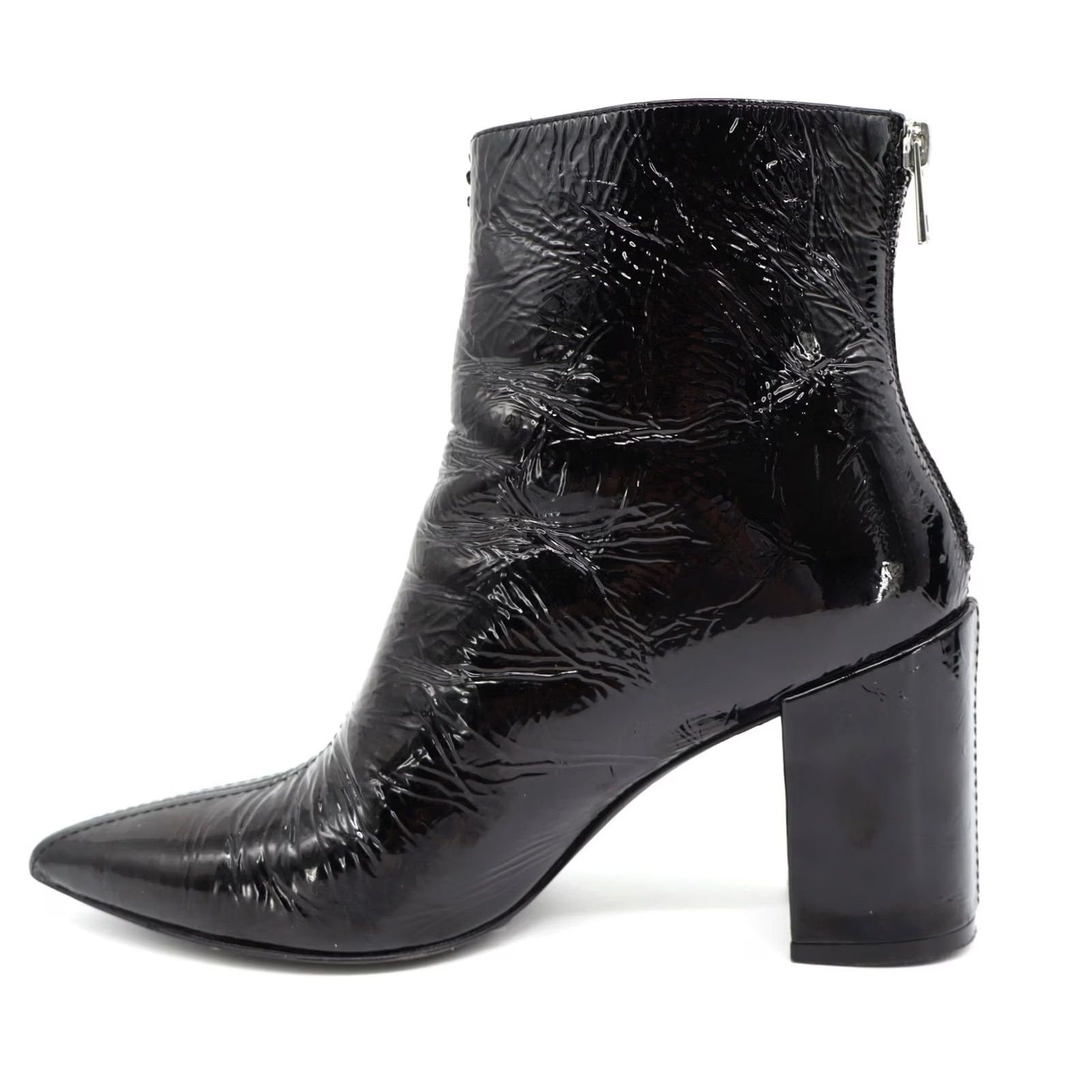 Zadig & Voltaire Zadig & Voltaire Paris Patent Leather Ankle Boots Glimmer Vernise Noir Black Patent Leather Bootie Size 37 Womens Size US 7 / IT 37 - 4 Thumbnail