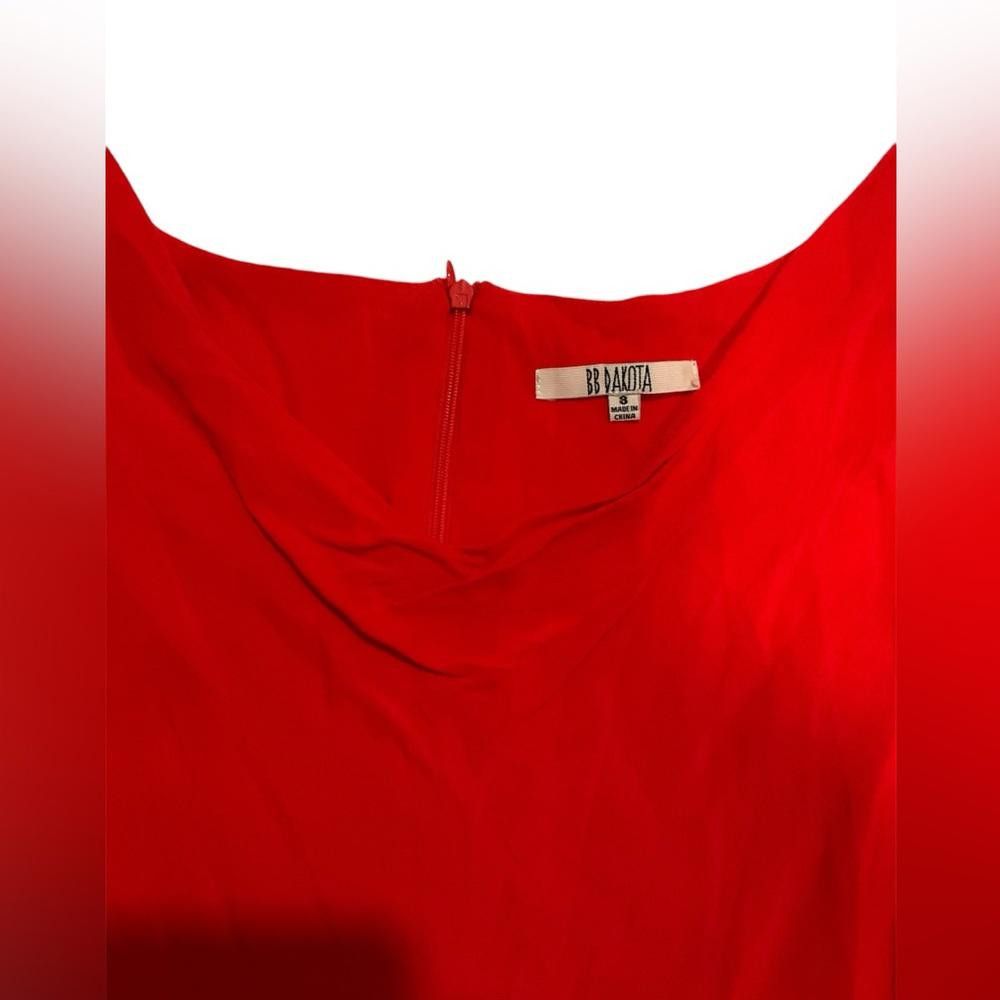 Designer Jack BB Dakota Red Cut Out Chest Red Fit And Flare Dress Size M / US 6-8 / IT 42-44 - 3 Thumbnail
