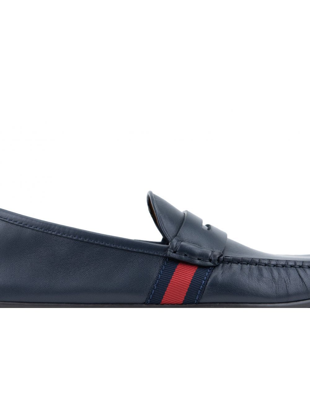 Gucci o1loc1c0326 566294 O Mocca Leather Loafers in Navy Blue Size US 6.5 / EU 39-40 - 5 Thumbnail