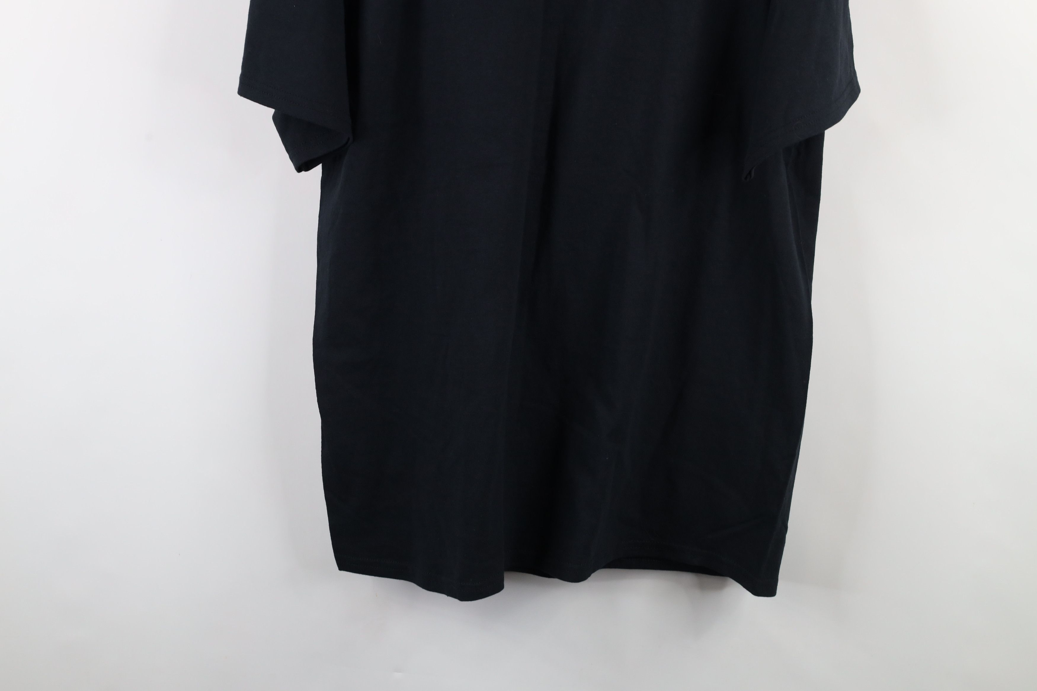 Vintage Deadstock Vintage Y2K Streetwear Heavy Cotton T-Shirt Black Size US XL / EU 56 / 4 - 10 Thumbnail
