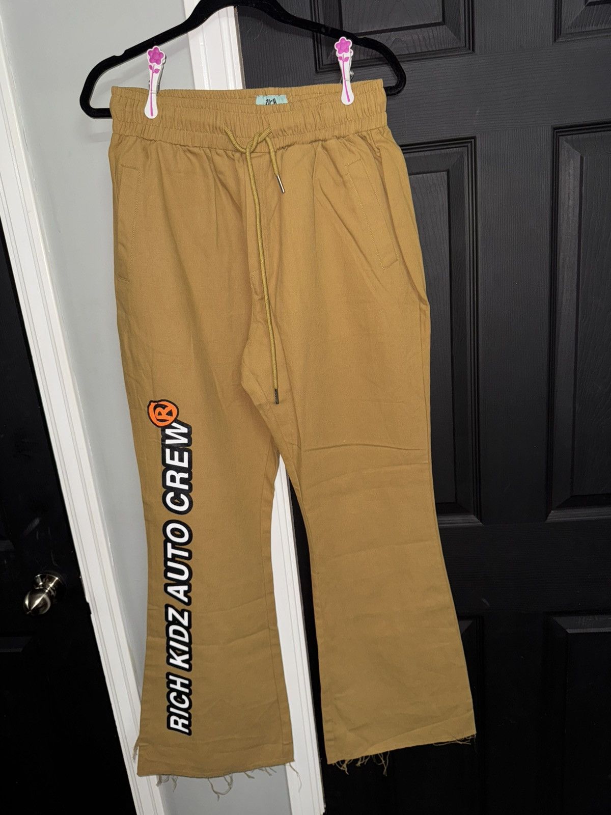 Other Rich Kidz Khaki Flare Stacked Pants - Size 2XL Size US 38 / EU 54 - 1 Thumbnail