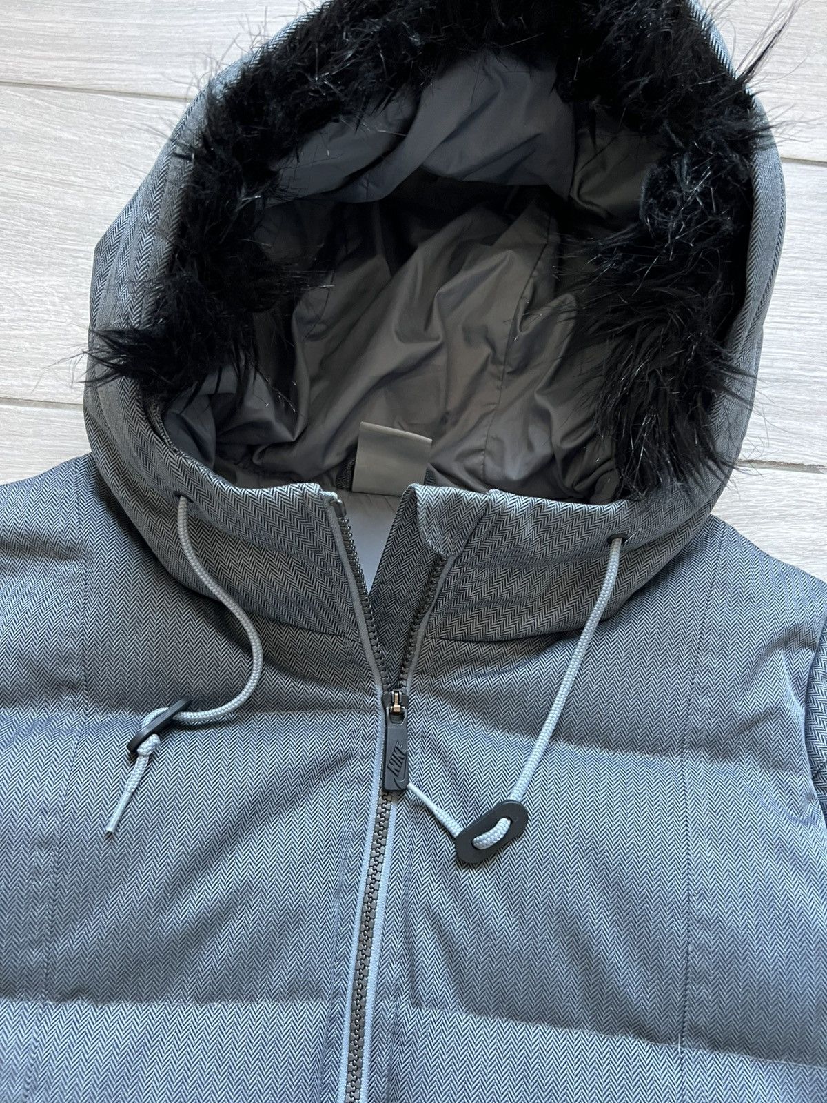 Nike Vintage Nike Faded Bomber Fur Fuzzy Multi Pocket Jacket MA-1 Size S / US 4 / IT 40 - 8 Thumbnail