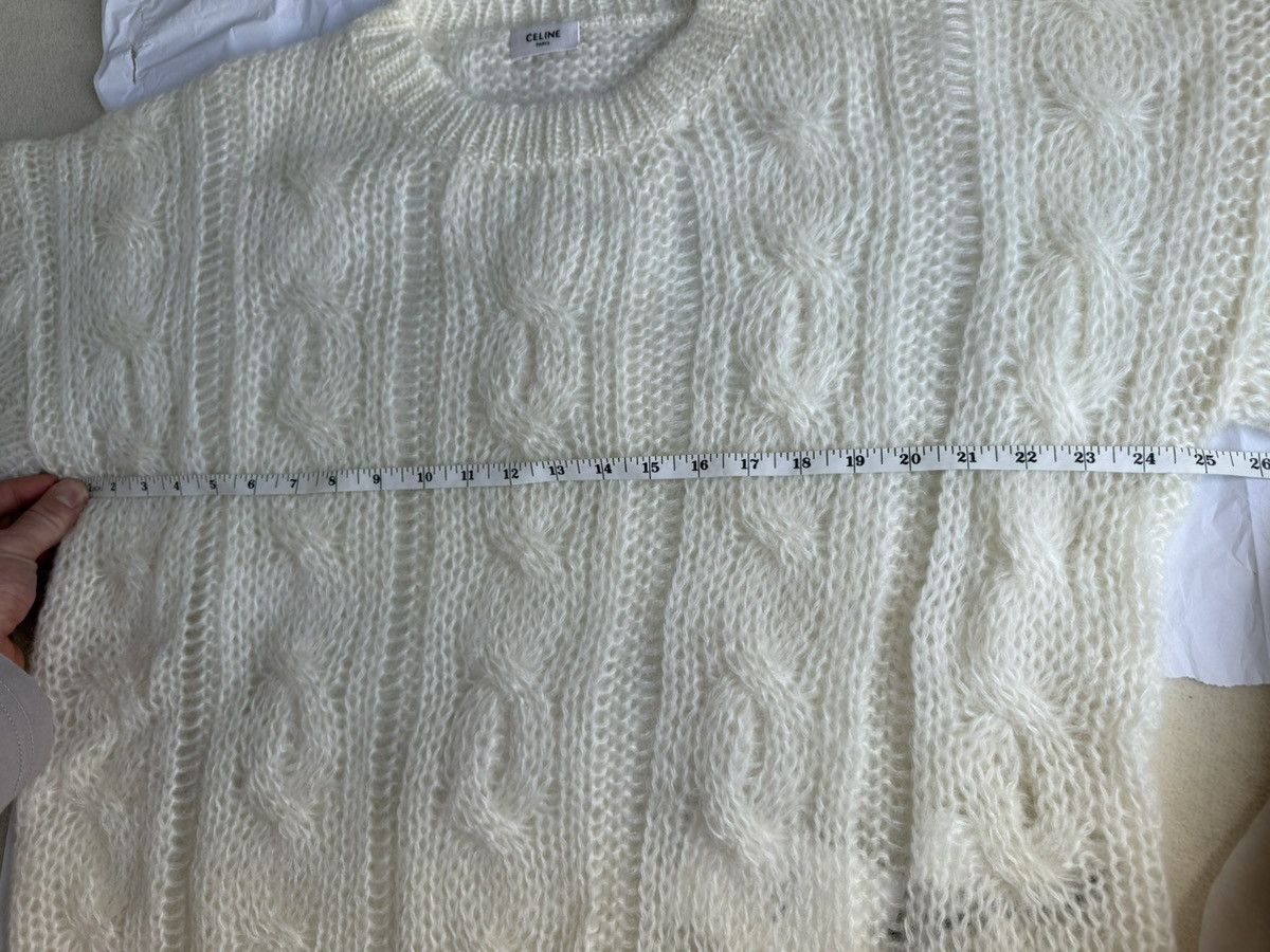 Celine $1.4k FW22 Celine boxy Aran sweater in mohair fisherman M Size US M / EU 48-50 / 2 - 3 Thumbnail